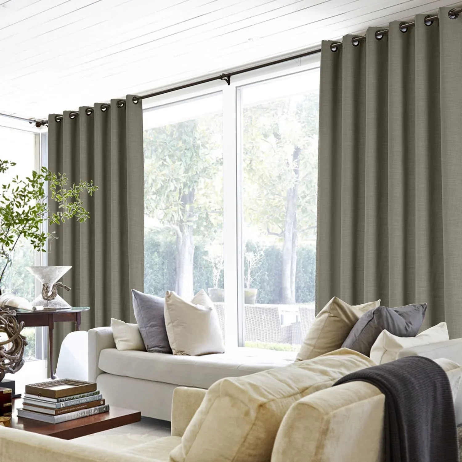 Lily Linen Curtains & Drapes Grommet - Image 33
