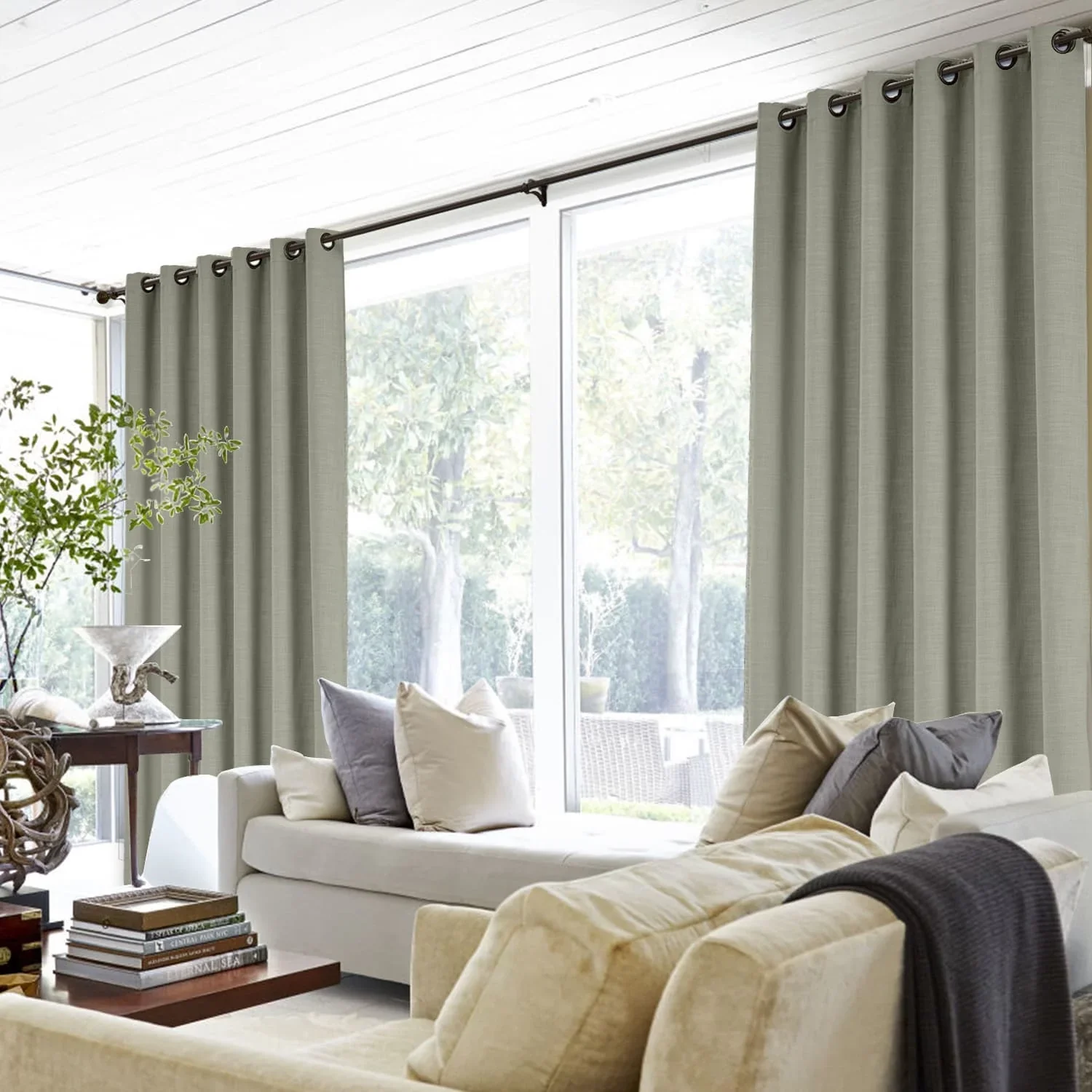 Lily Linen Curtains & Drapes Grommet - Image 34