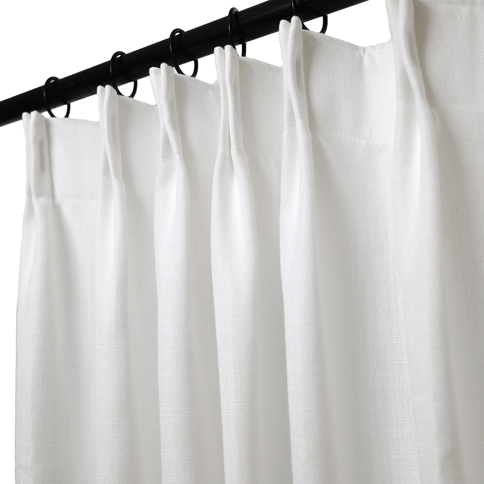 Lily Linen Curtains & Drapes Pleated - Image 4