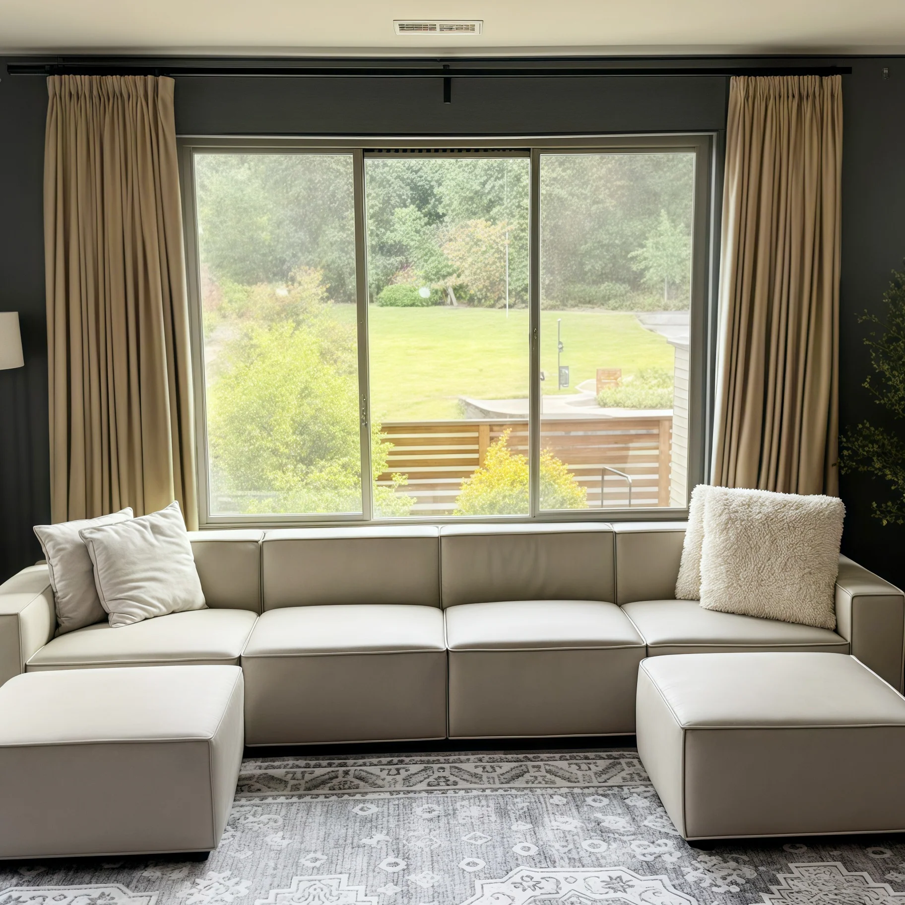Lily Linen Curtains & Drapes Pleated - Image 56