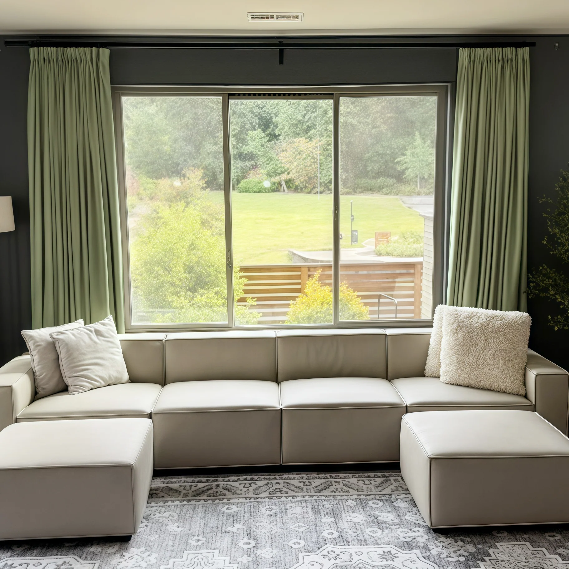 Lily Linen Curtains & Drapes Pleated - Image 57