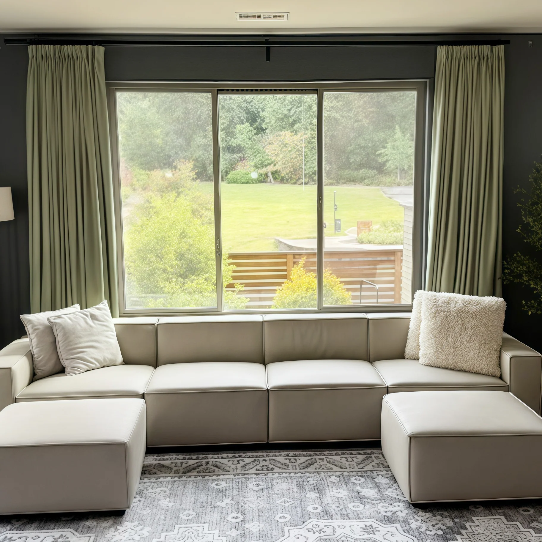 Lily Linen Curtains & Drapes Pleated - Image 58