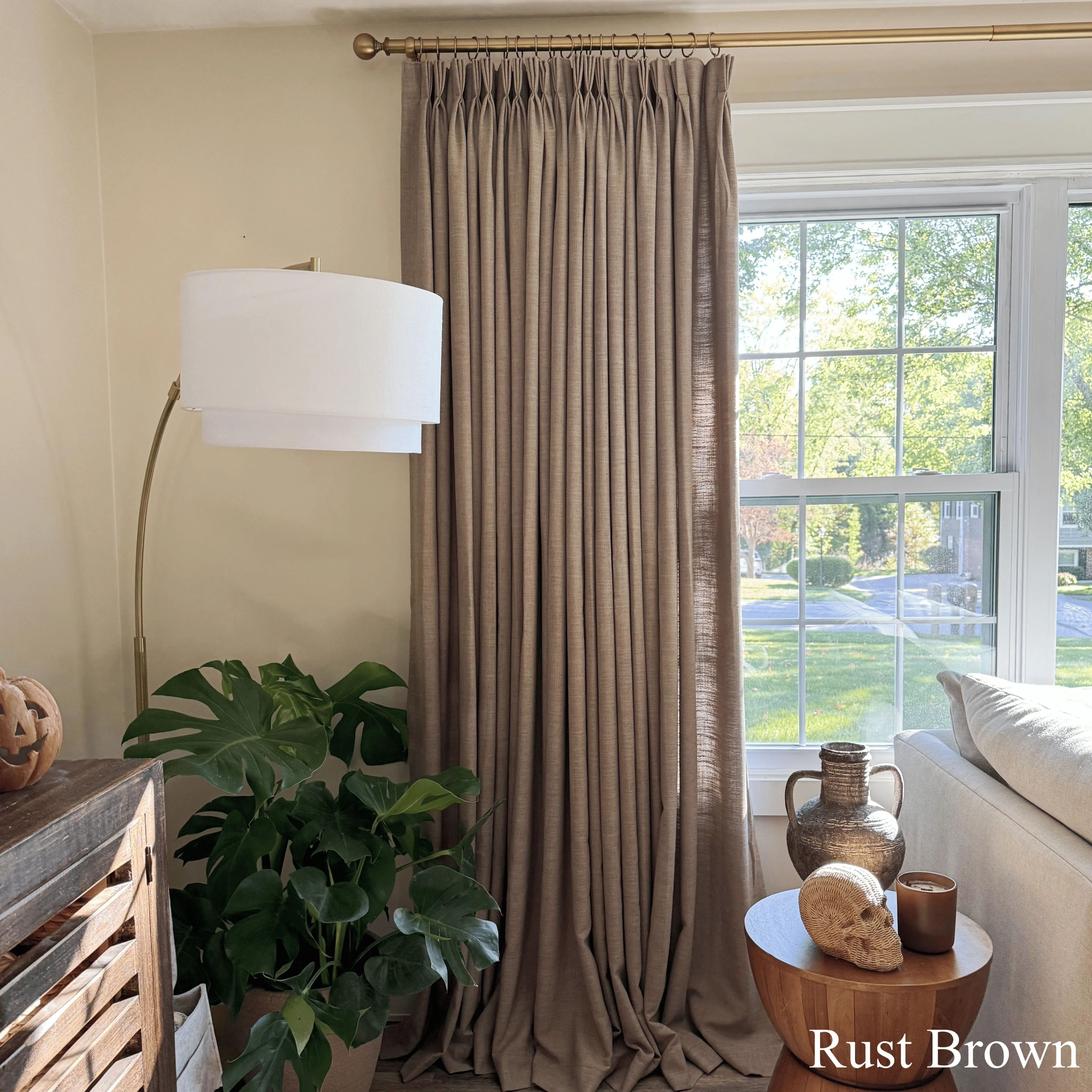 Lily Linen Curtains & Drapes Pleated - Image 9