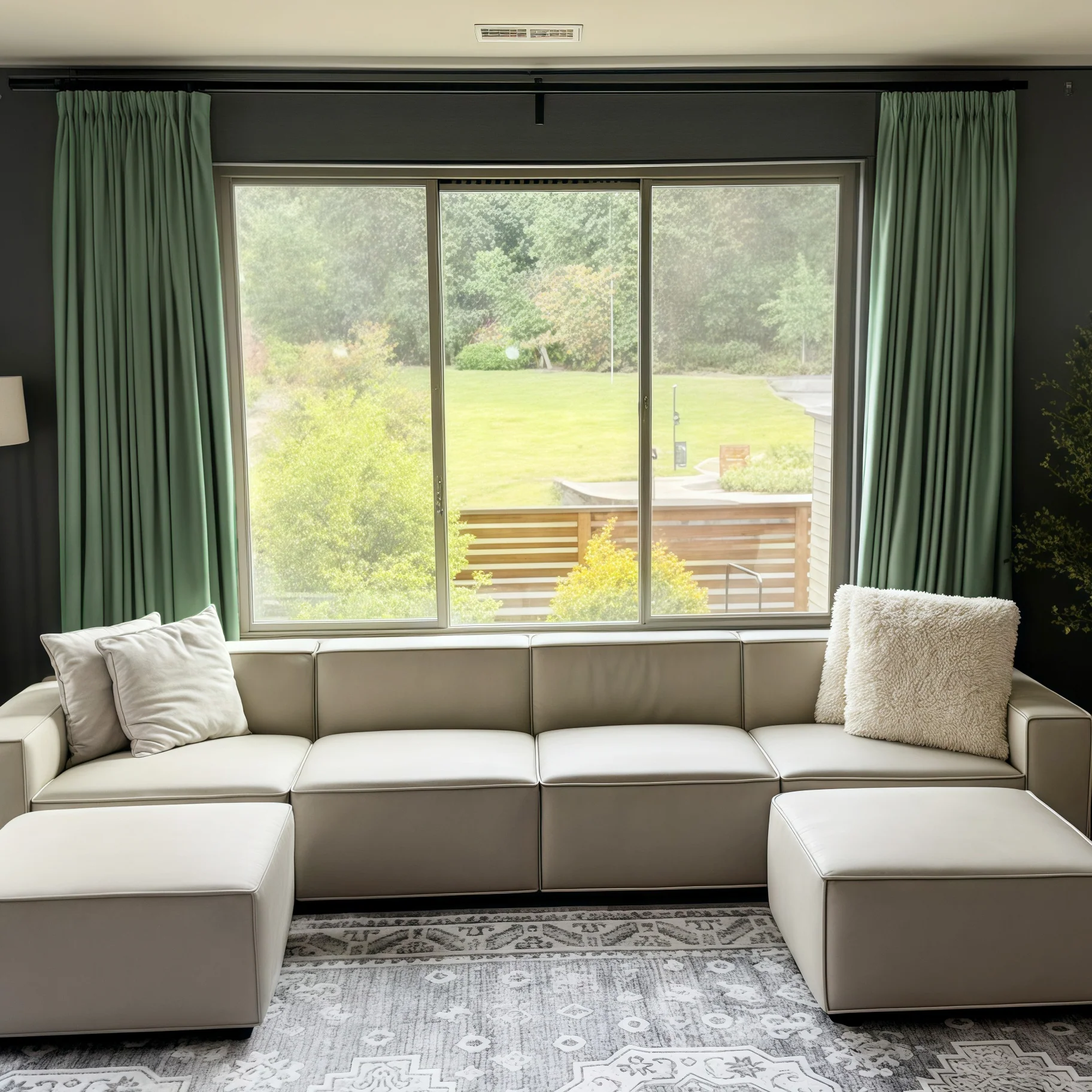 Lily Linen Curtains & Drapes Pleated - Image 59