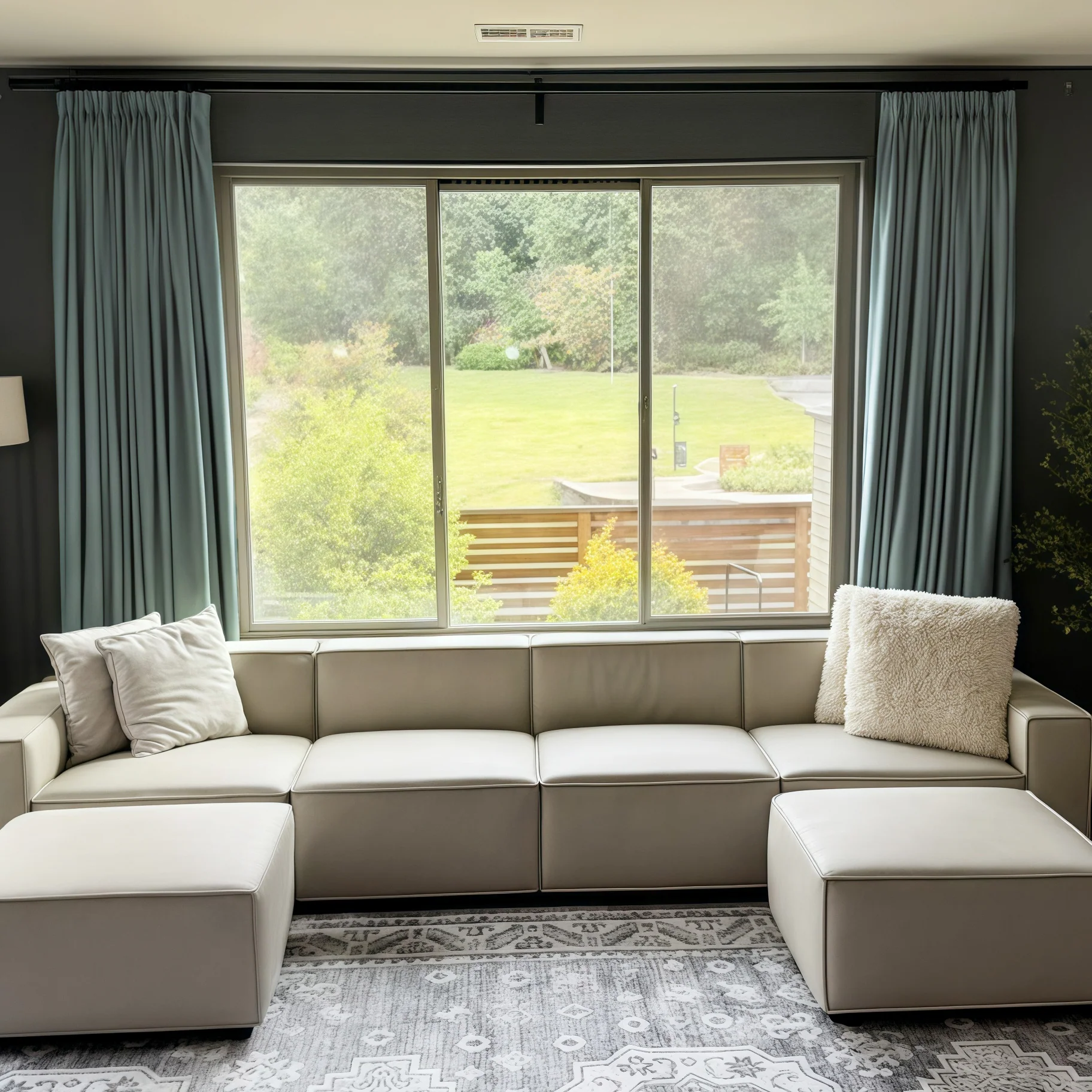 Lily Linen Curtains & Drapes Pleated - Image 62