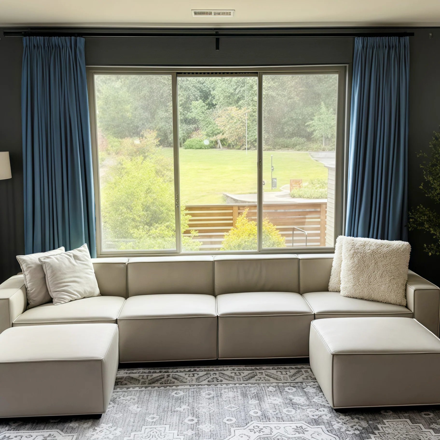Lily Linen Curtains & Drapes Pleated - Image 64