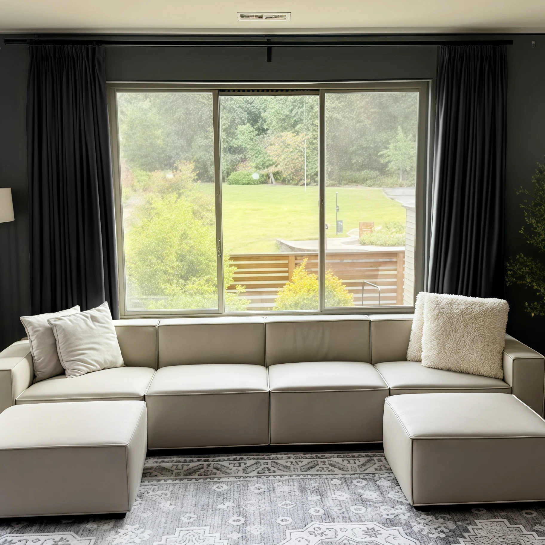 Lily Linen Curtains & Drapes Pleated - Image 65