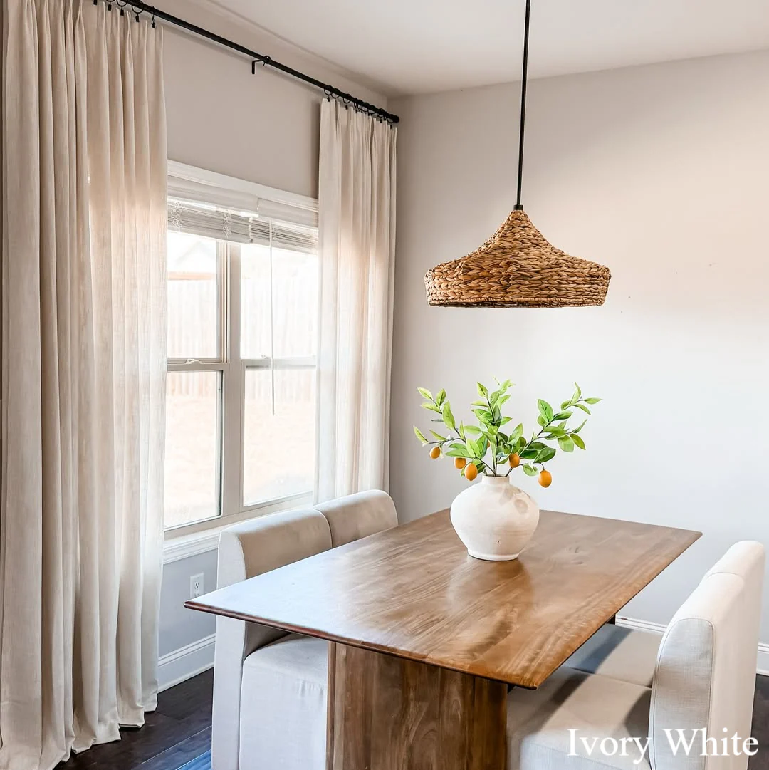 Lily Linen Ready-made Curtains & Drapes Pinch Pleat without Liner