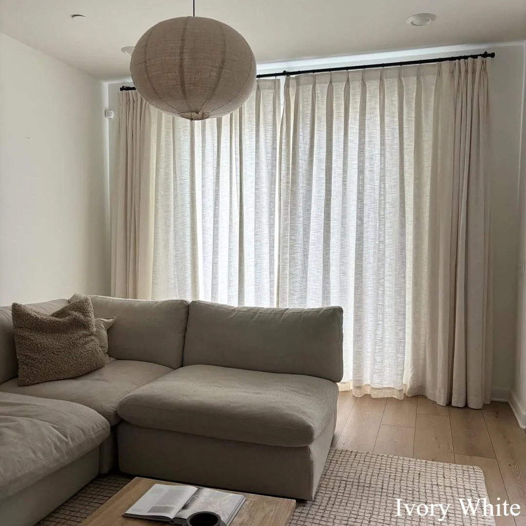 Lily Linen Curtains & Drapes Pleated - Image 10