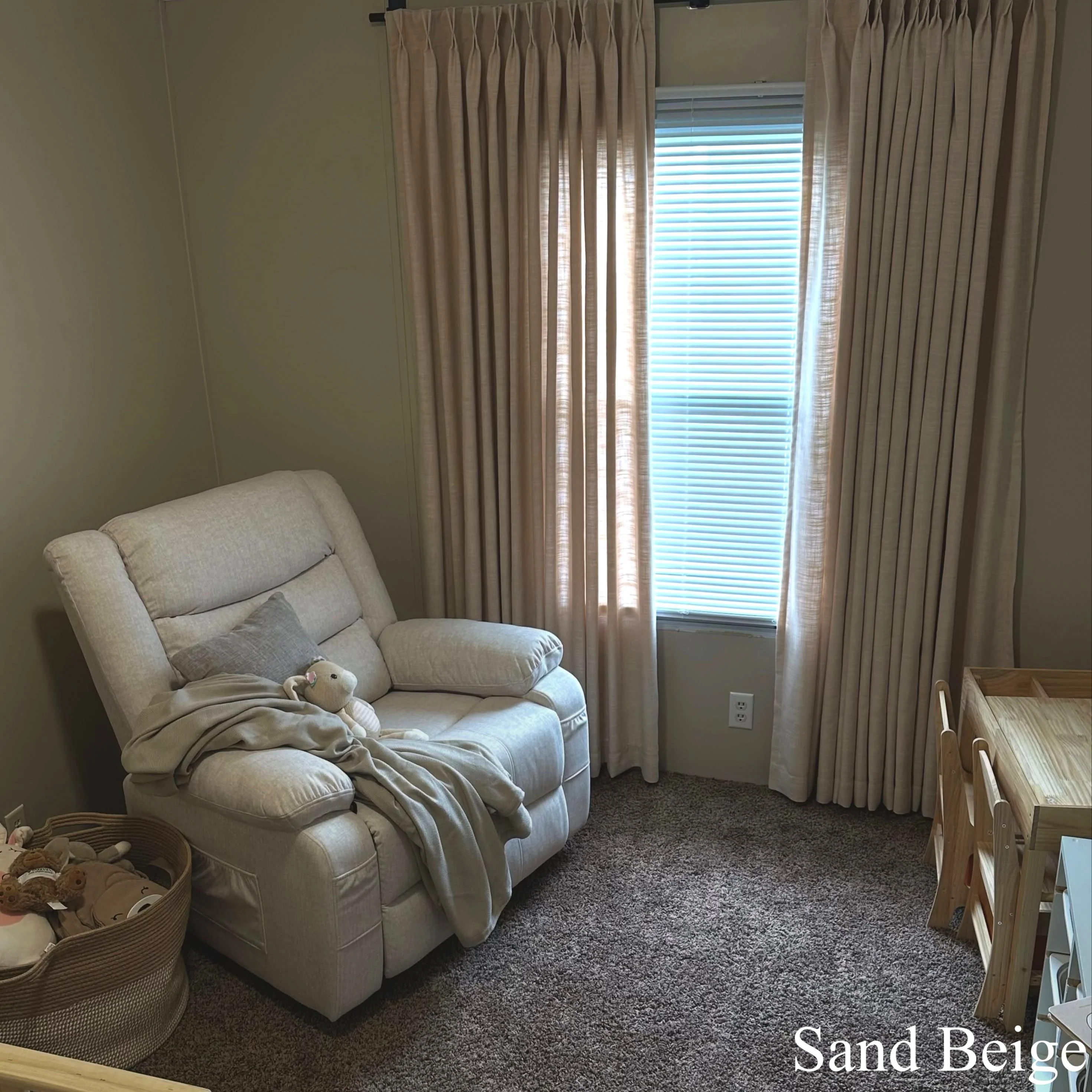 Lily Linen Curtains & Drapes Pleated - Image 3