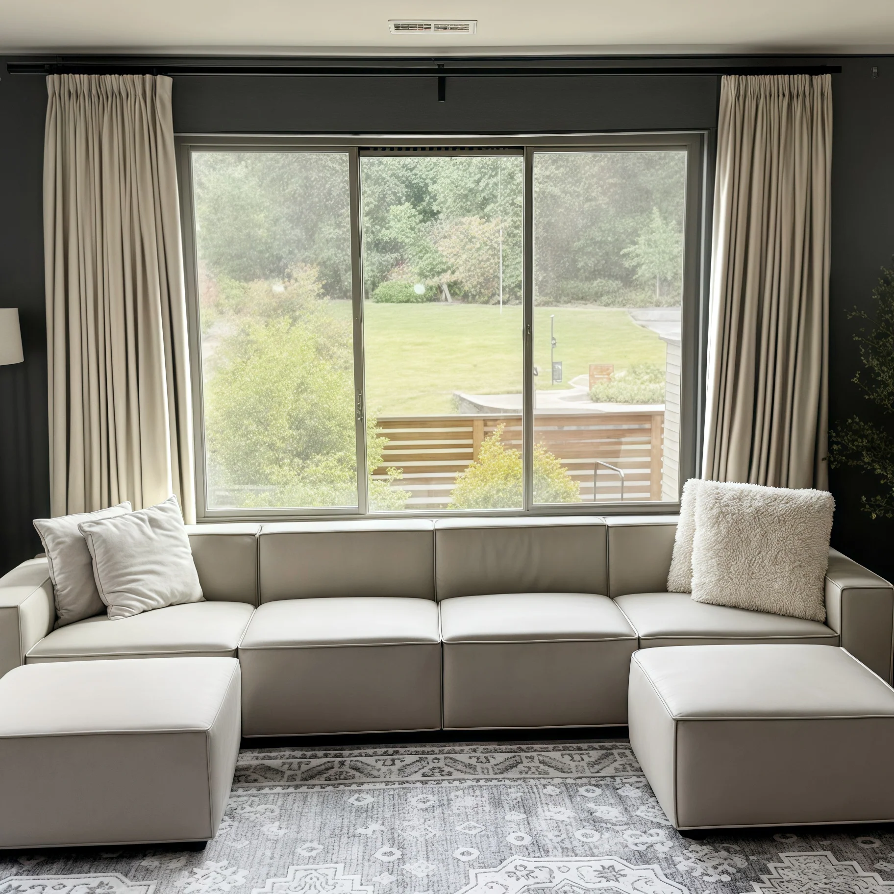 Lily Linen Curtains & Drapes Pleated - Image 31