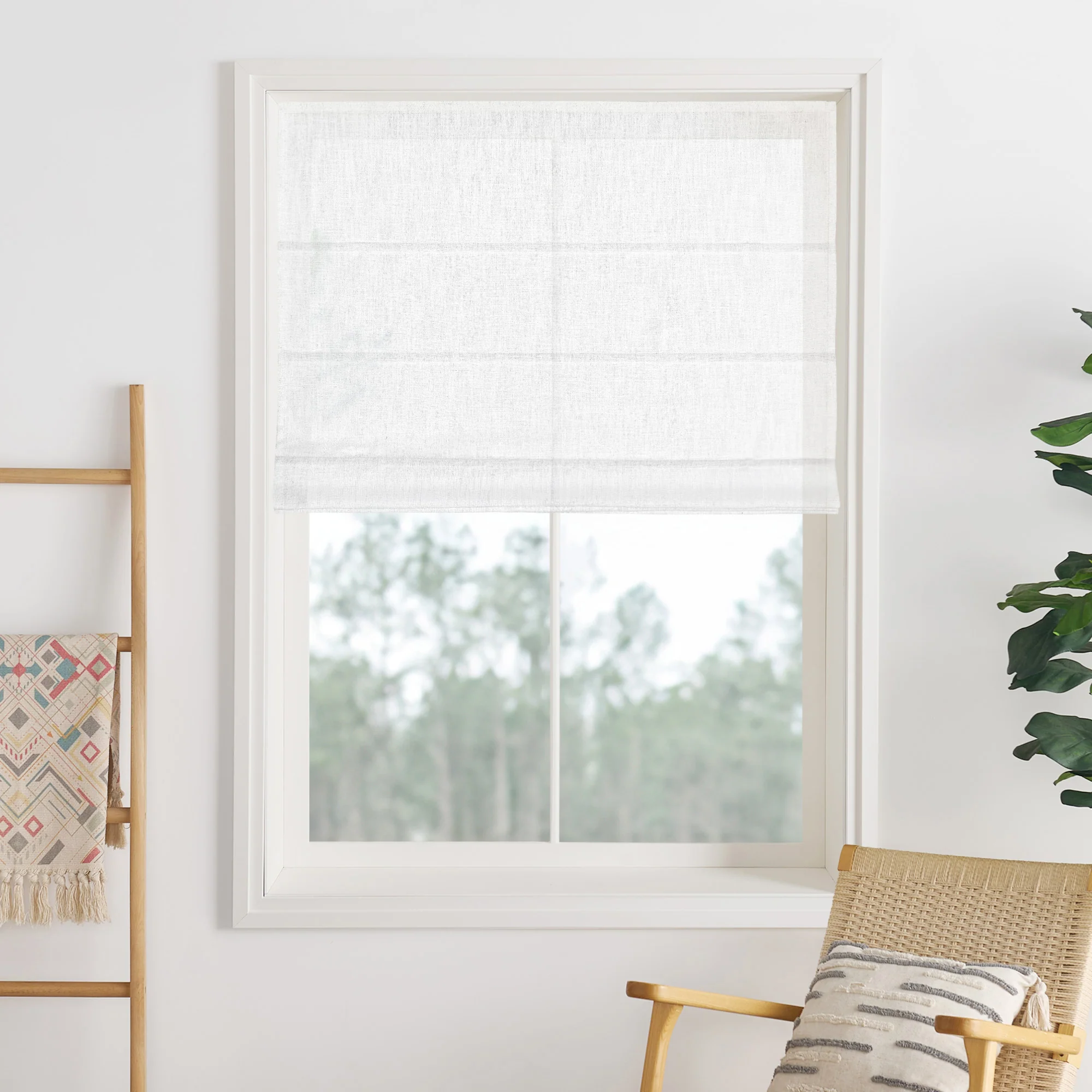 Lily Linen Roman Shades & Blinds | 3 Shades on 1 Headrail - Image 19