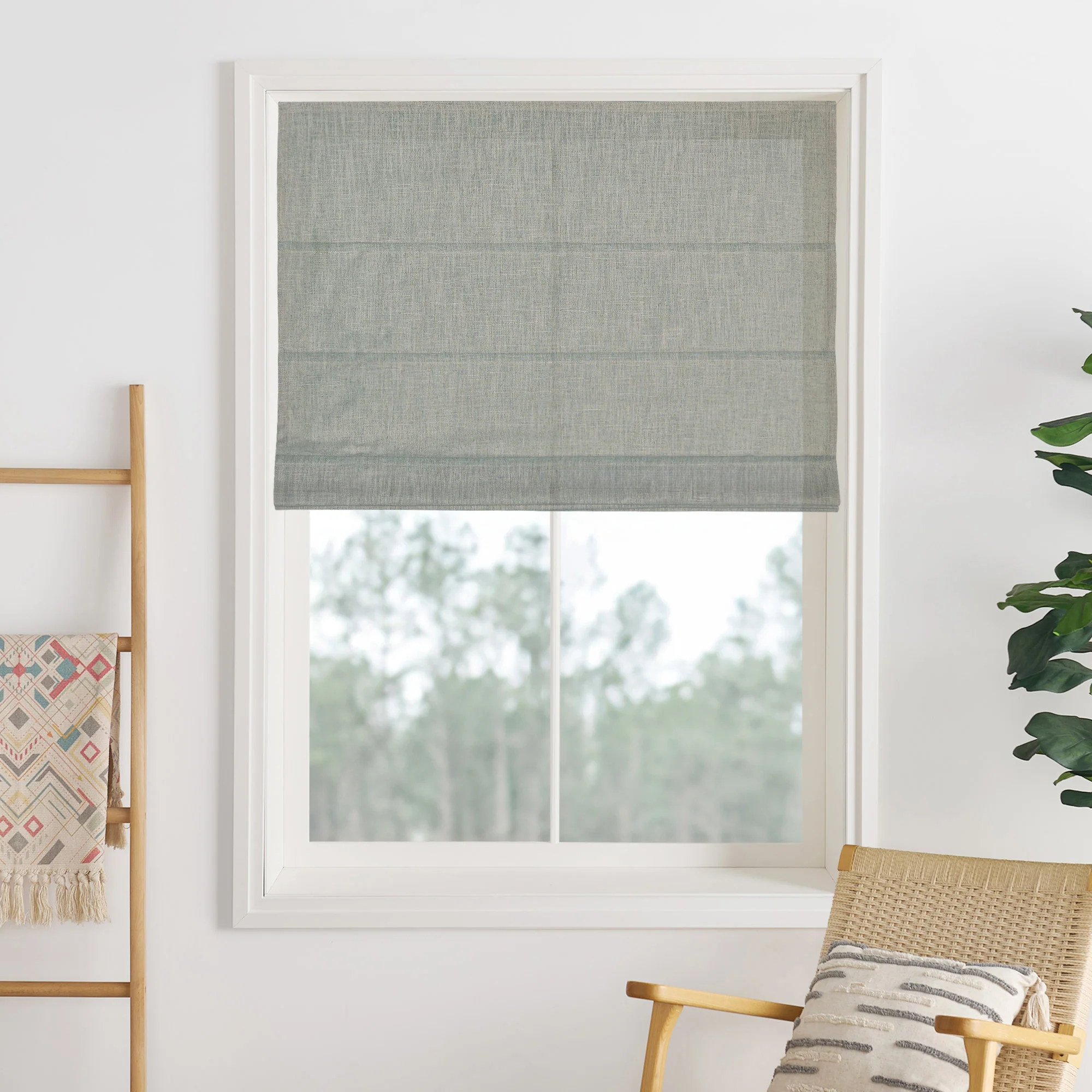 Lily Linen Roman Shades & Blinds - Image 35