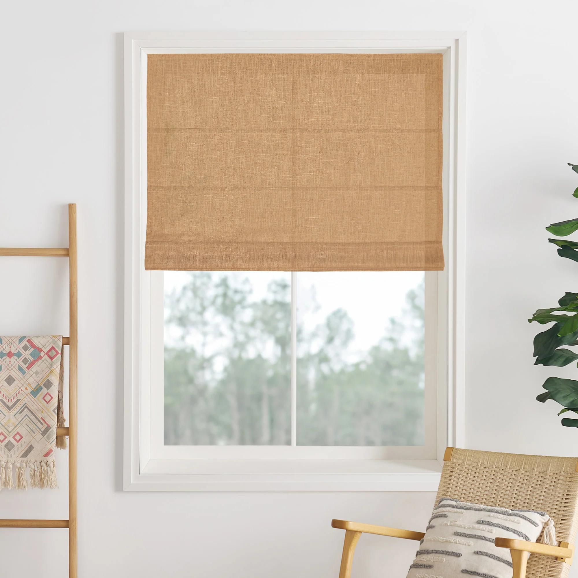 Lily Linen Roman Shades & Blinds - Image 44