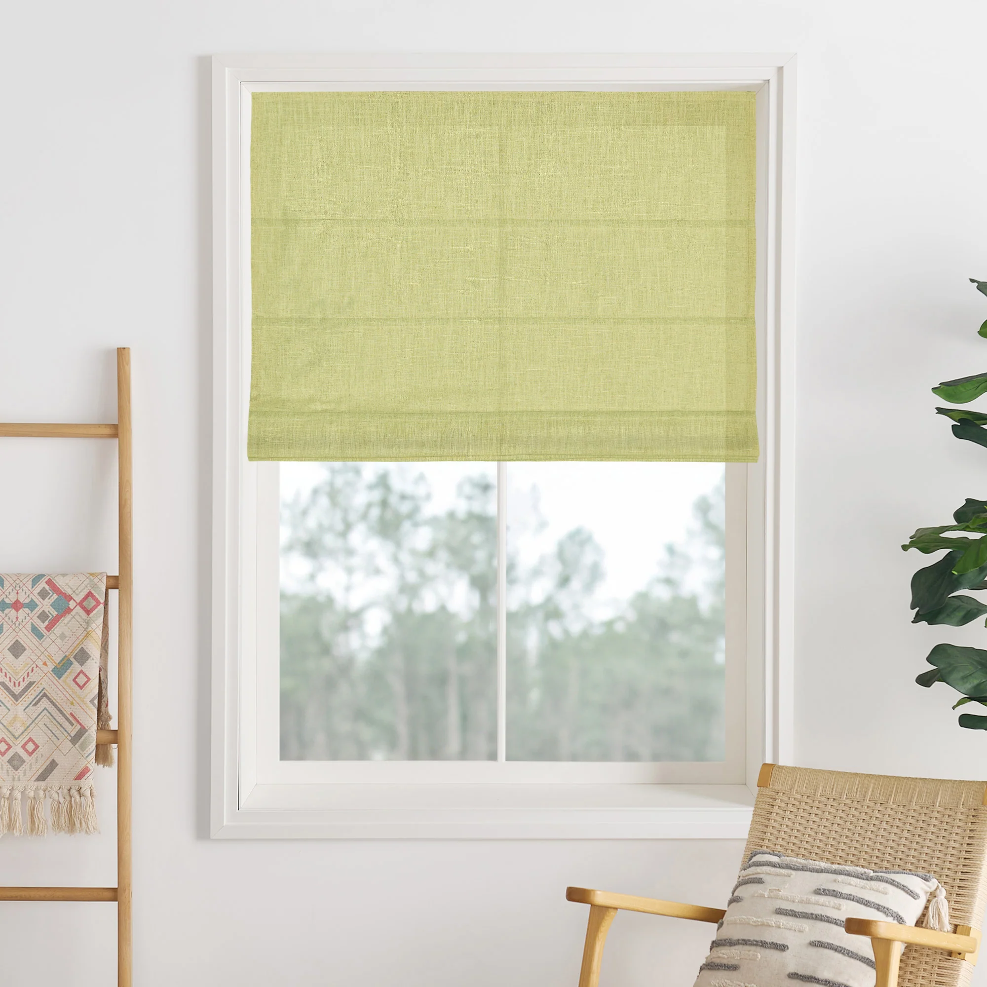 Lily Linen Roman Shades & Blinds - Image 47