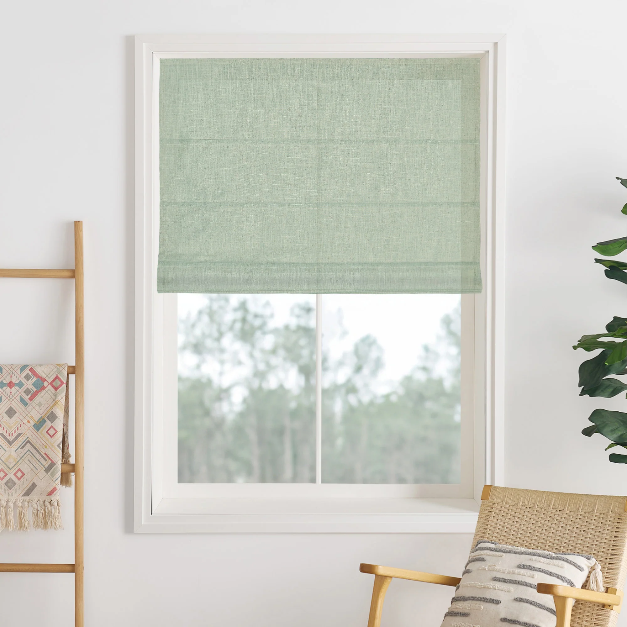 Lily Linen Roman Shades & Blinds - Image 51