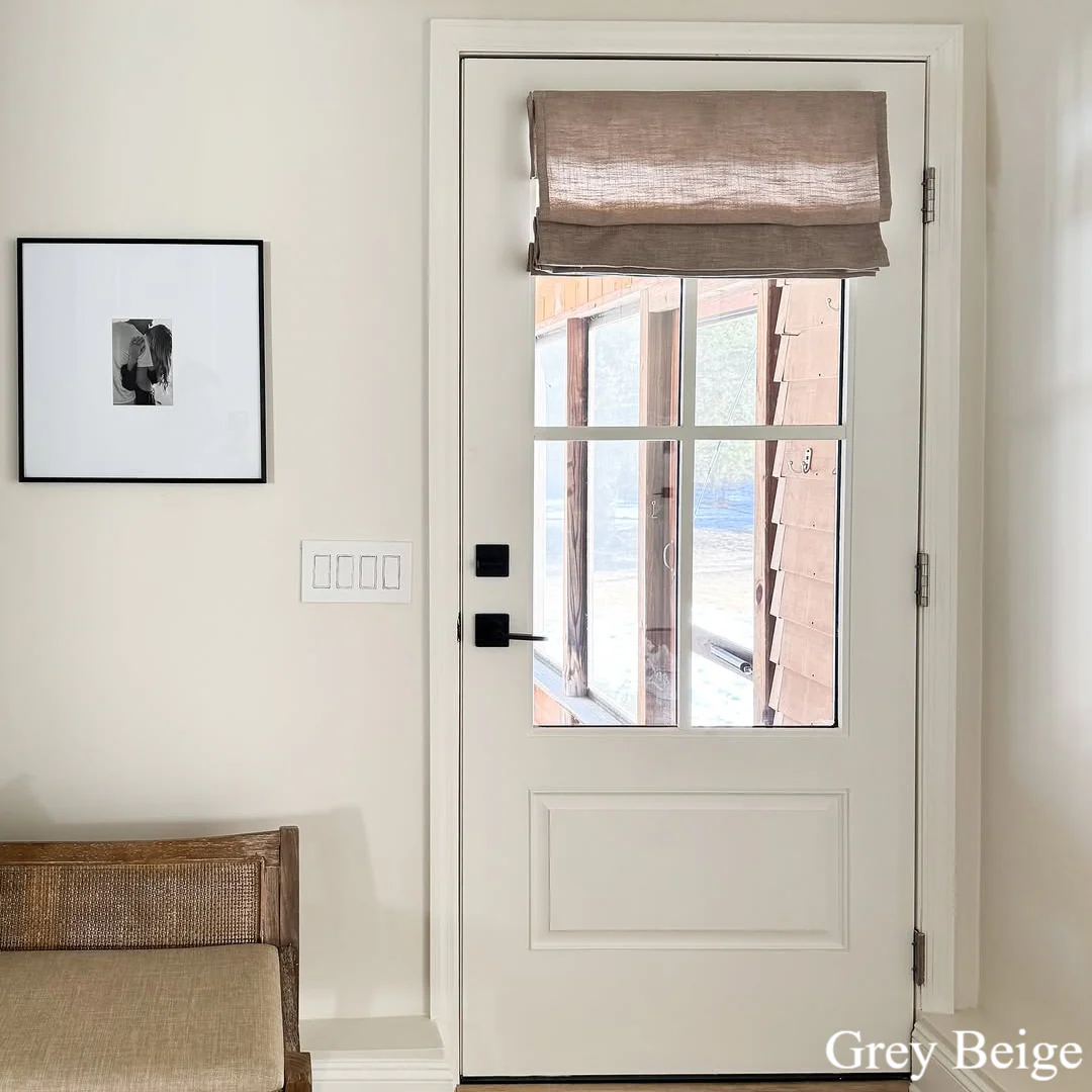 Lily Linen Roman Shades & Blinds for French Door - Image 2