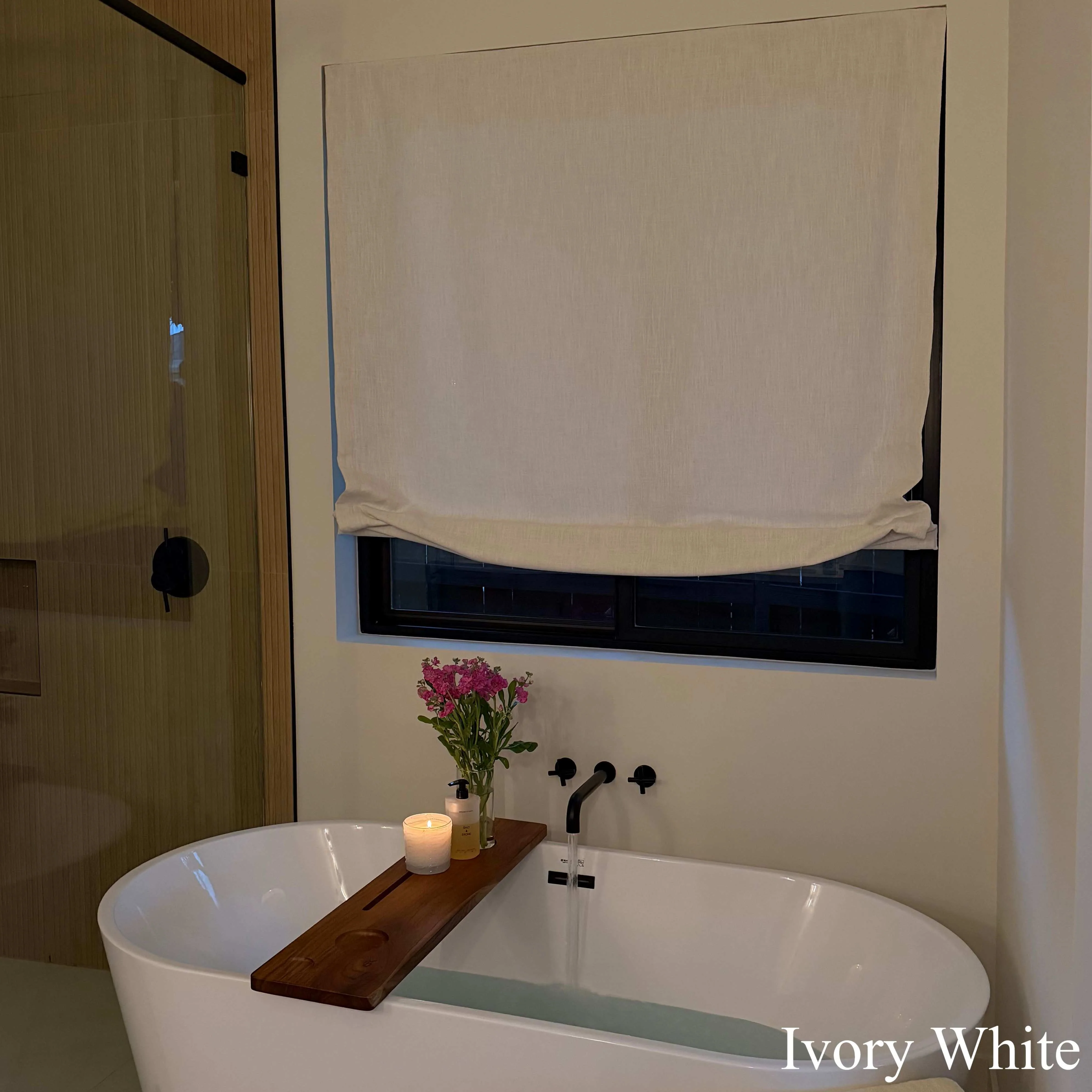 Lily Linen Roman Shades & Blinds | Relaxed - Image 10