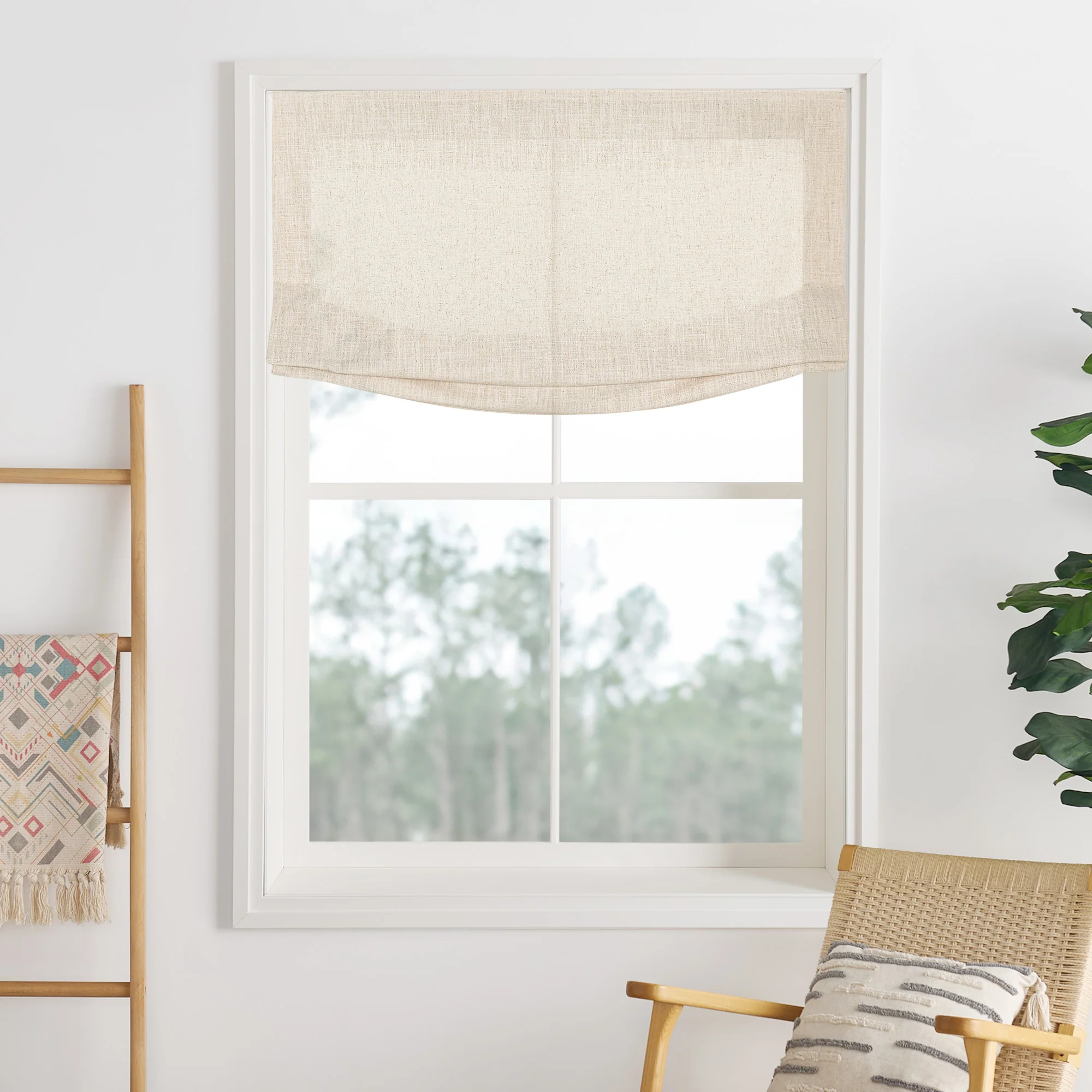 Lily Linen Roman Shades & Blinds | Relaxed - Image 19