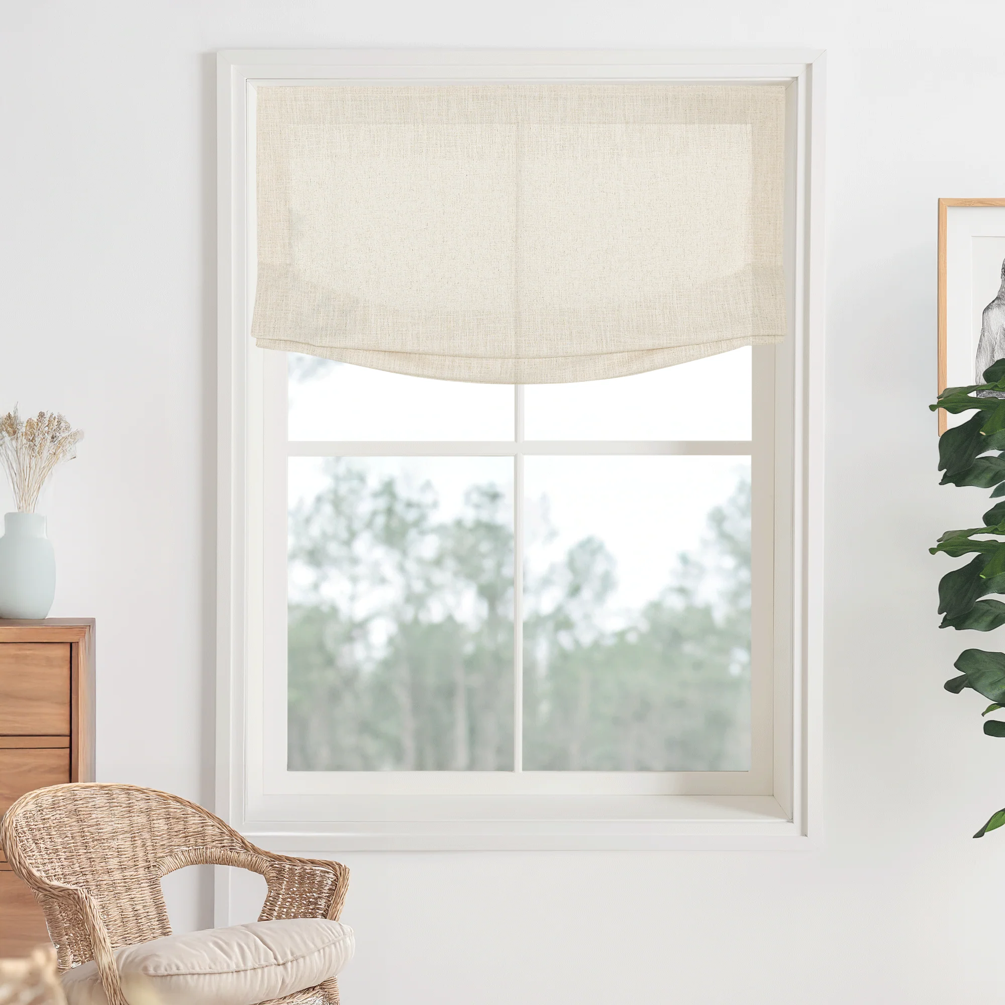 Lily Linen Roman Shades & Blinds | Relaxed - Image 20