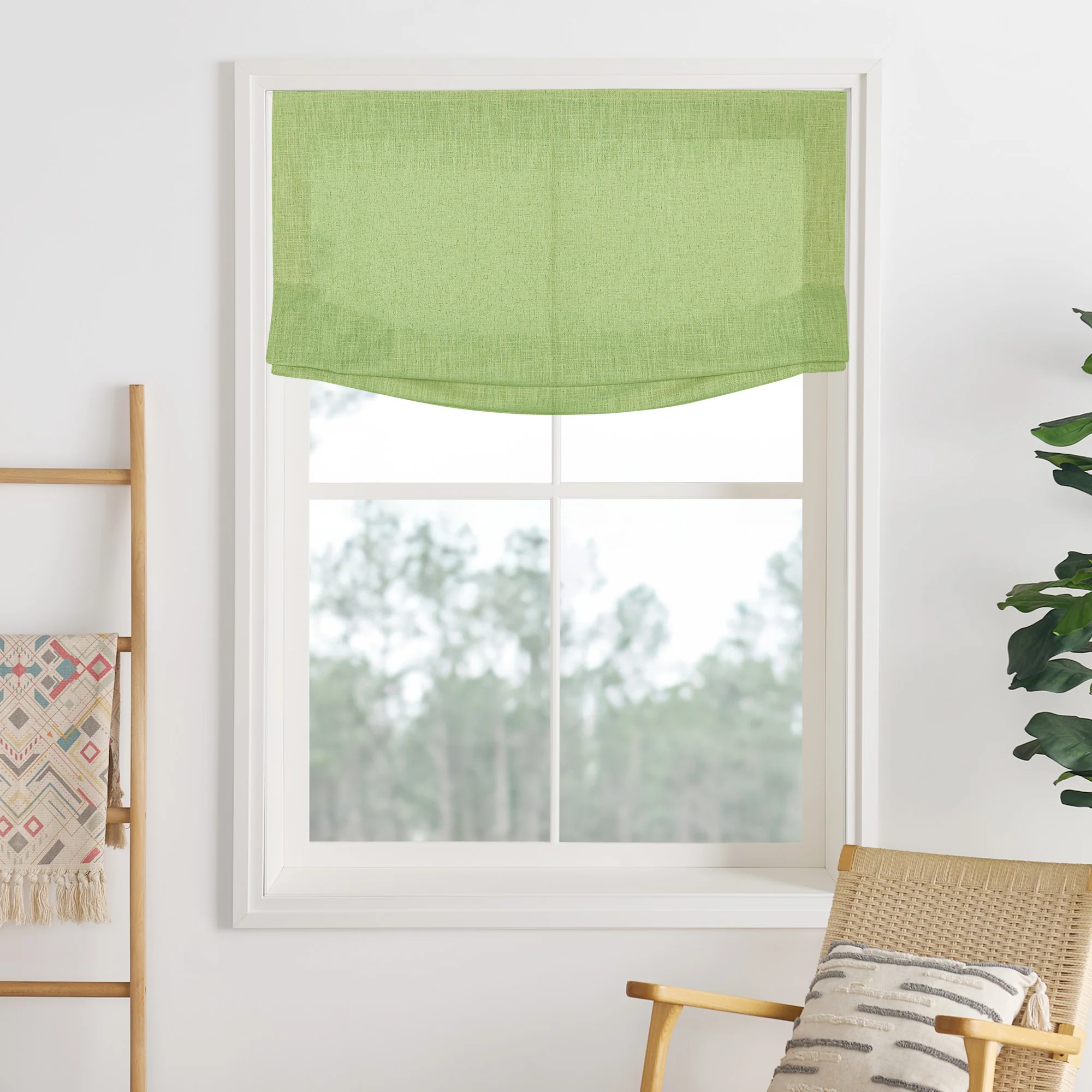 Lily Linen Roman Shades & Blinds | Relaxed - Image 27
