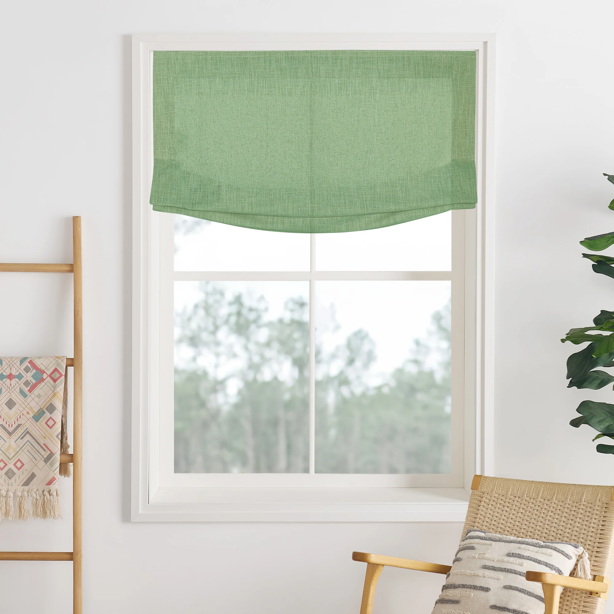 Lily Linen Roman Shades & Blinds | Relaxed - Image 28