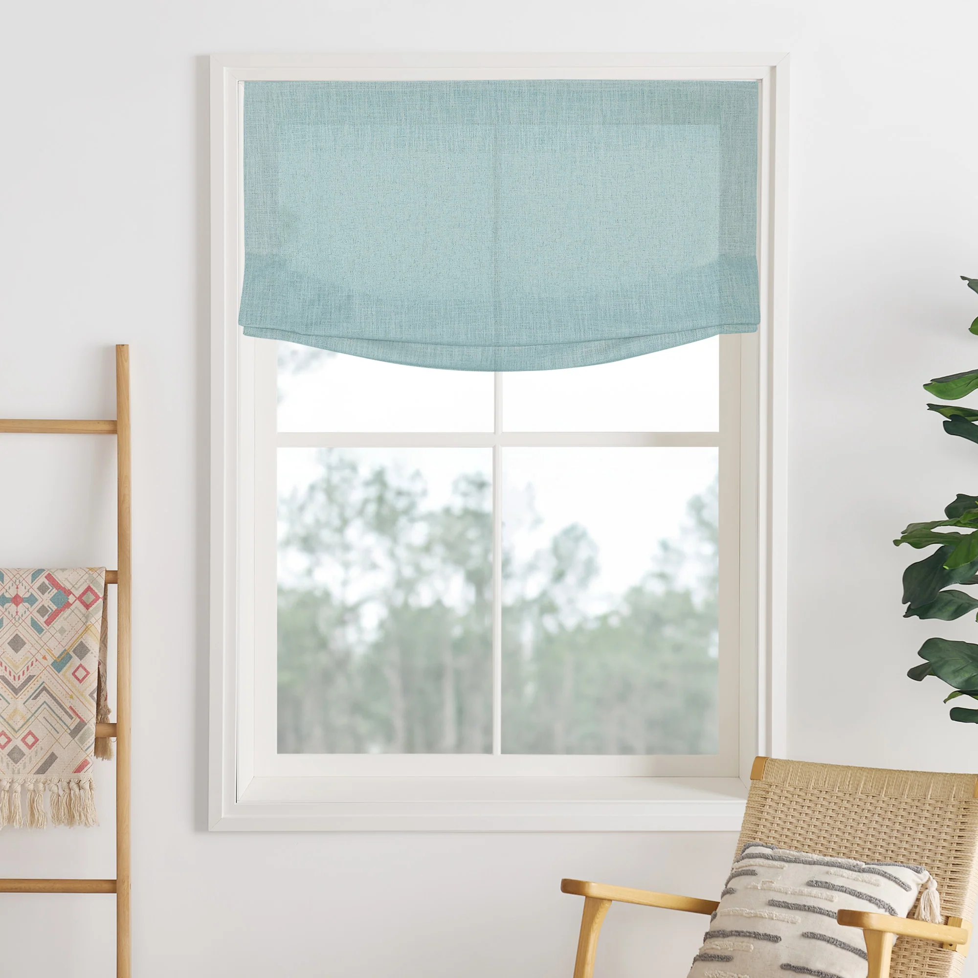 Lily Linen Roman Shades & Blinds | Relaxed - Image 30