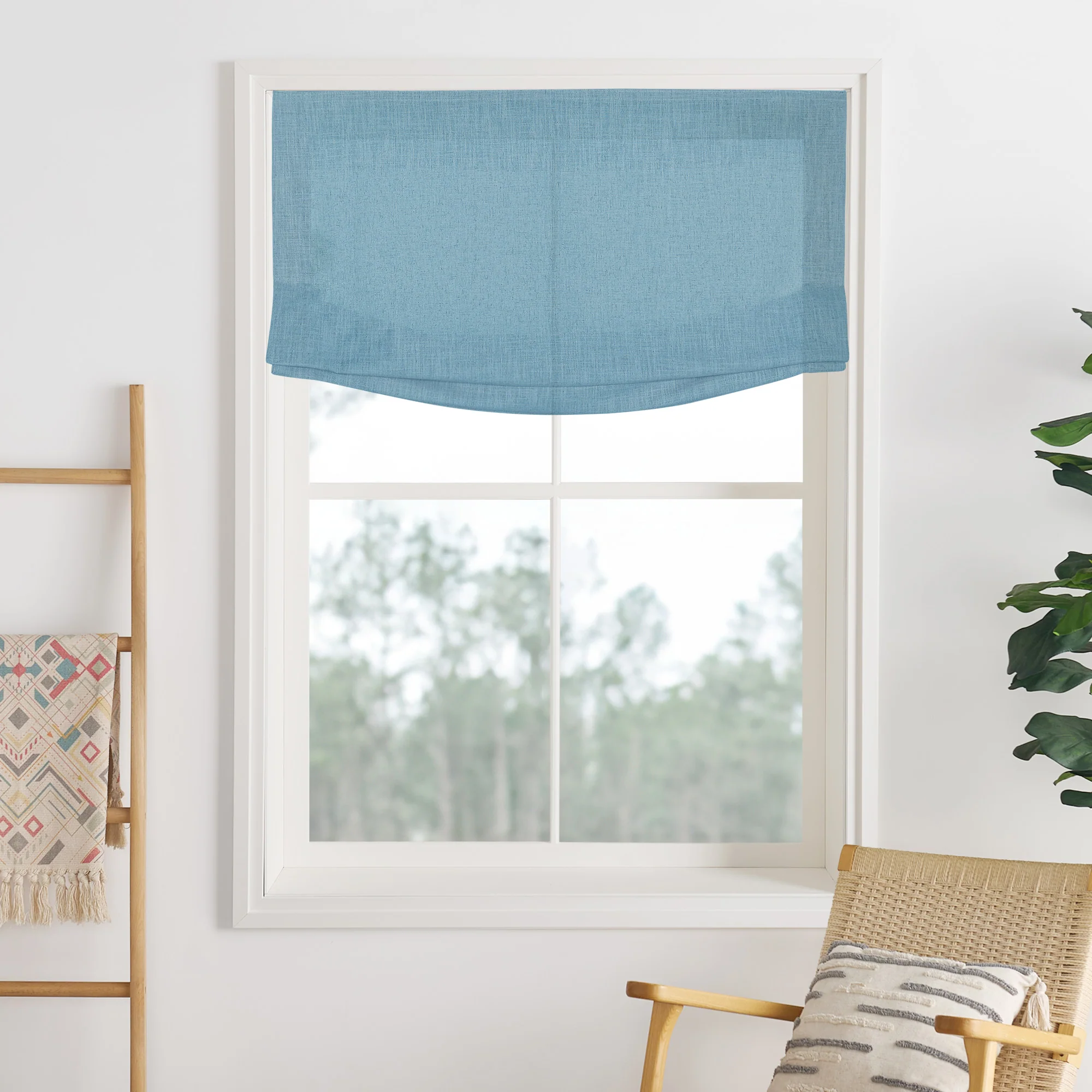 Lily Linen Roman Shades & Blinds | Relaxed - Image 31