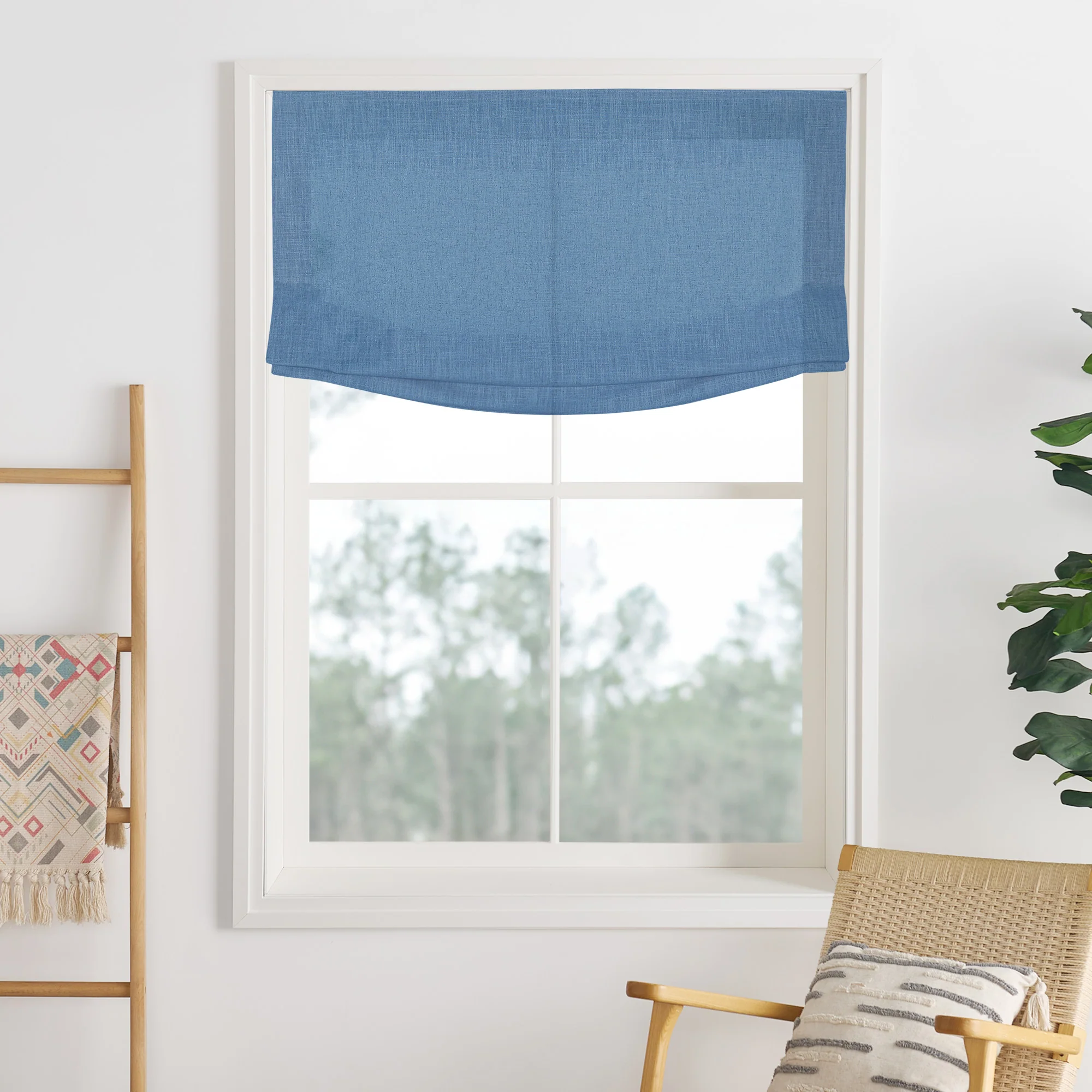 Lily Linen Roman Shades & Blinds | Relaxed - Image 32