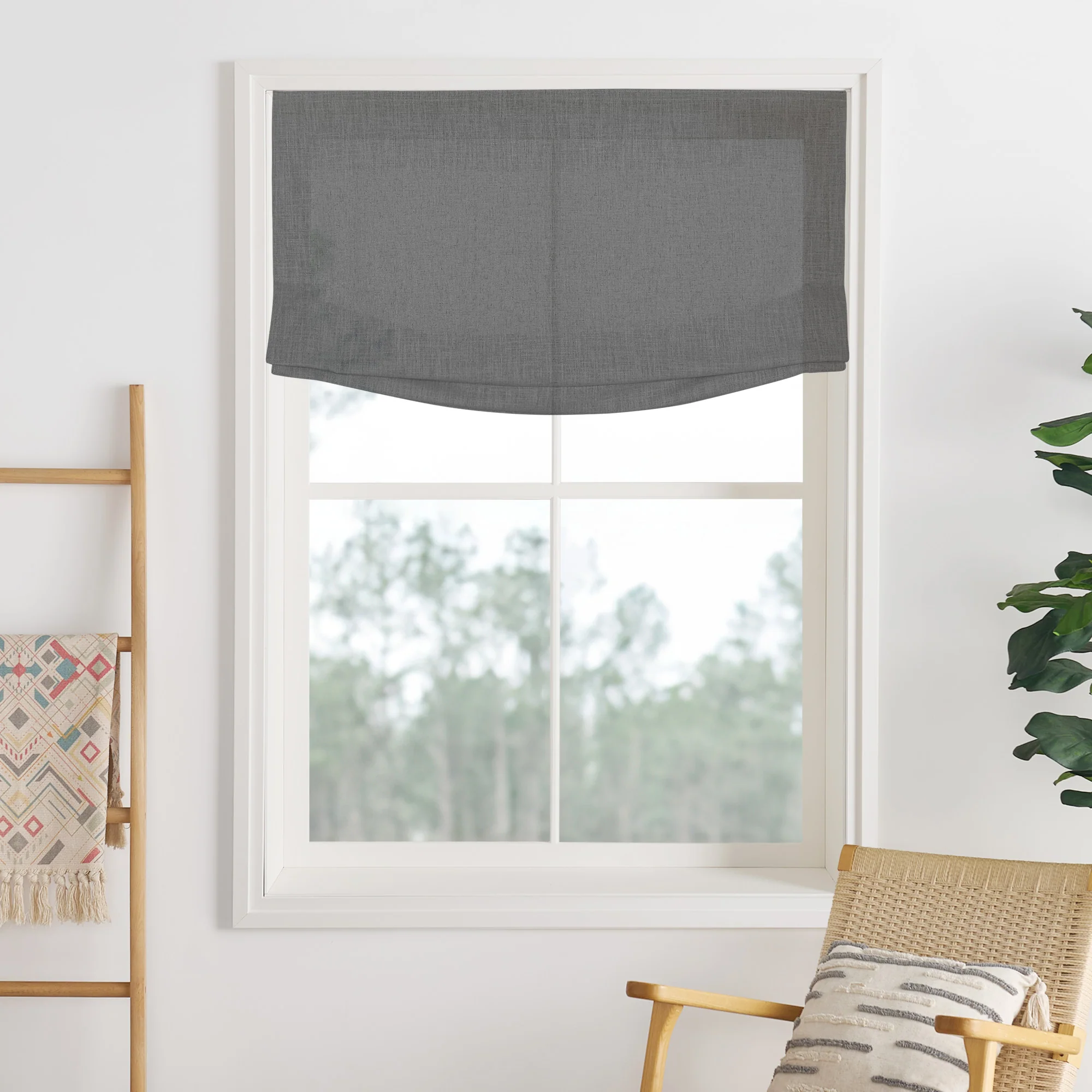 Lily Linen Roman Shades & Blinds | Relaxed - Image 33
