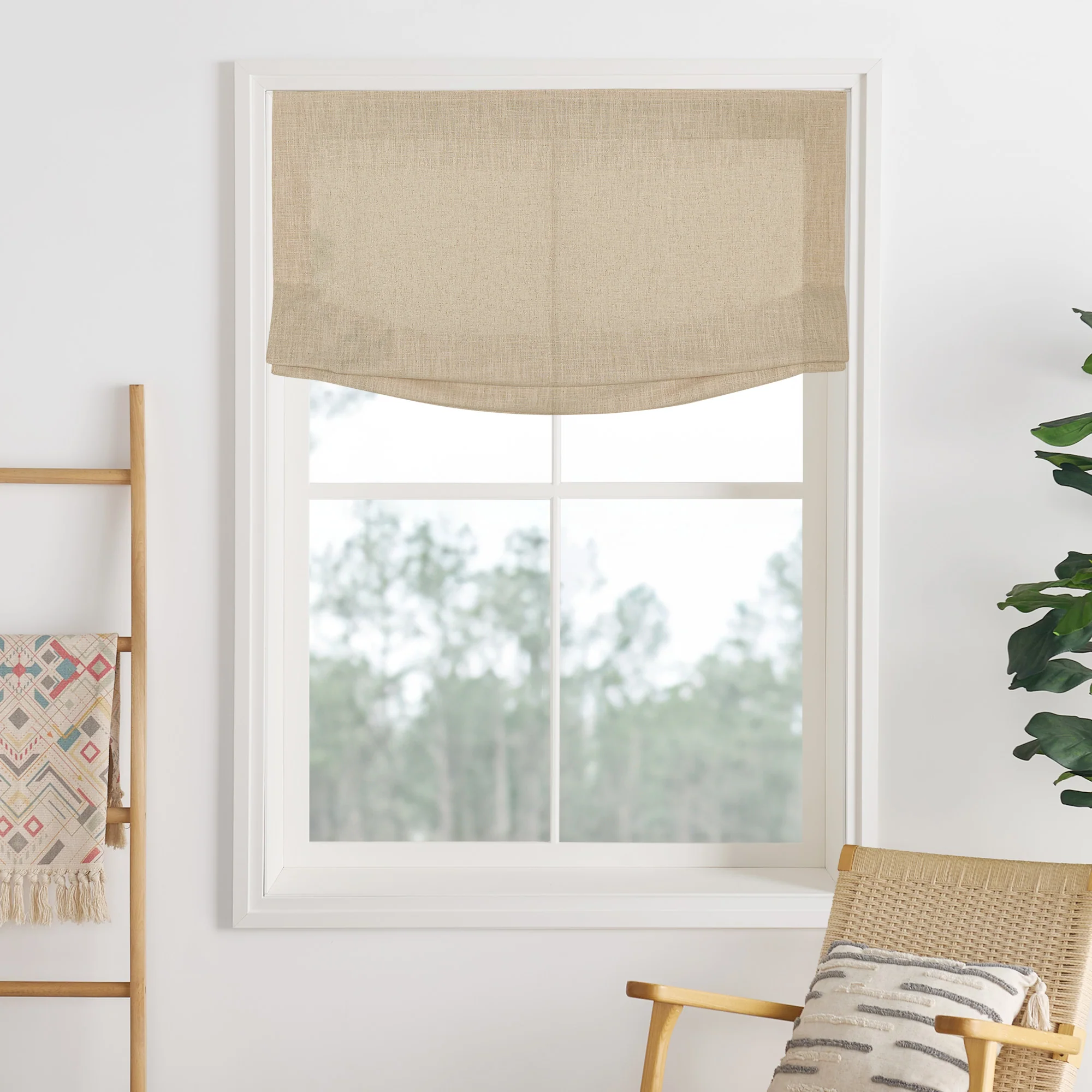 Lily Linen Roman Shades & Blinds | Relaxed - Image 37