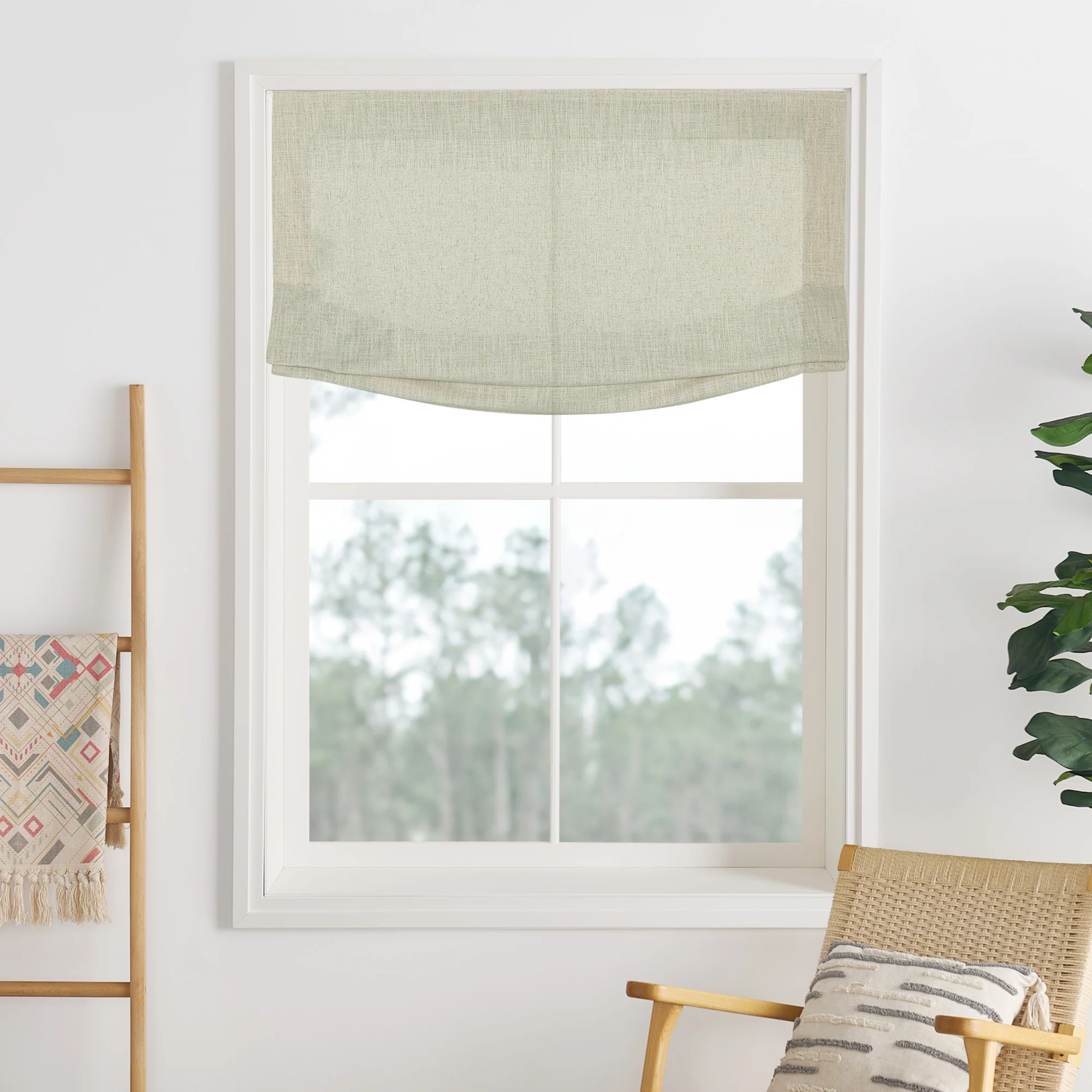 Lily Linen Roman Shades & Blinds | Relaxed - Image 38