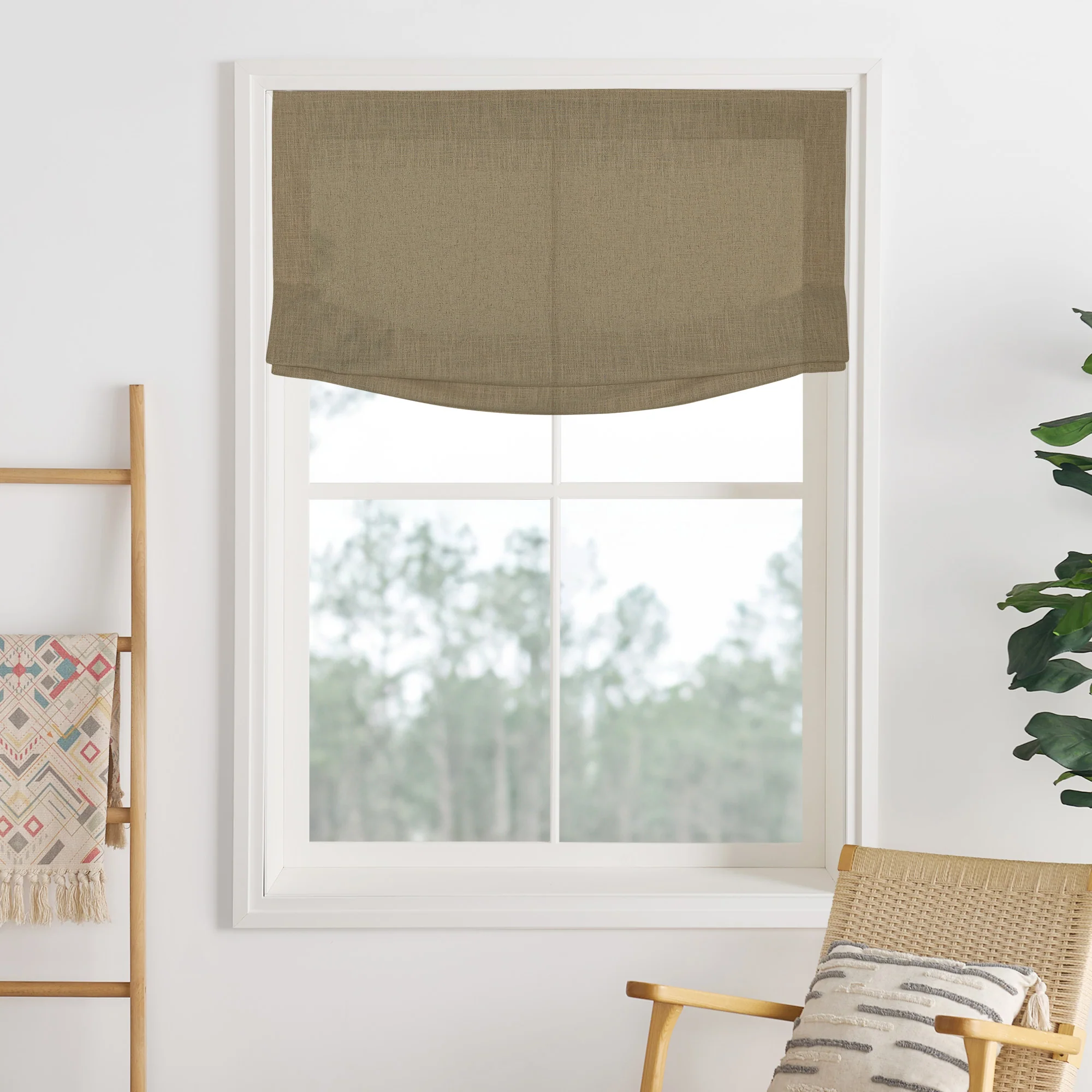 Lily Linen Roman Shades & Blinds | Relaxed - Image 39