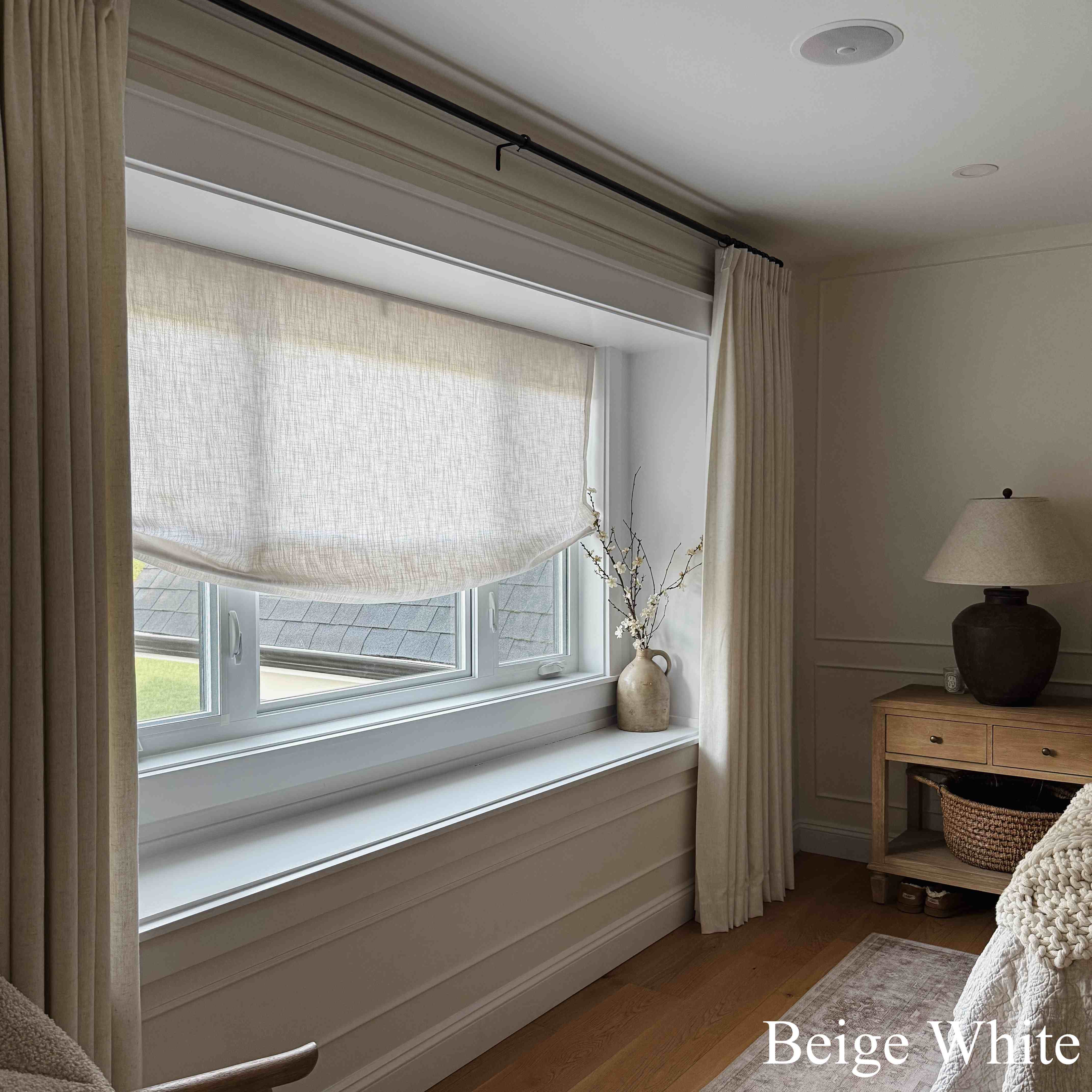 Lily Linen Roman Shades & Blinds | Relaxed - Image 4