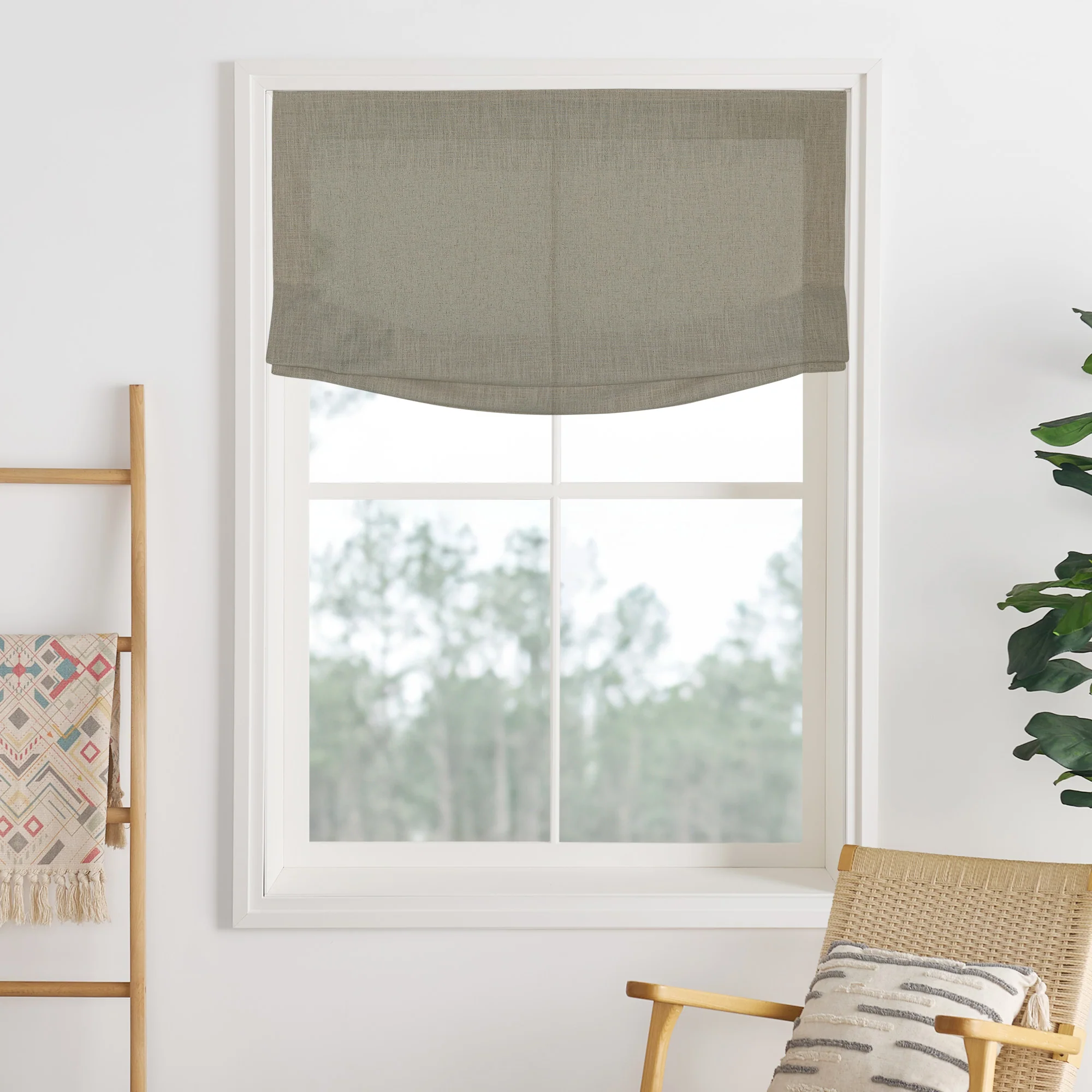 Lily Linen Roman Shades & Blinds | Relaxed - Image 40