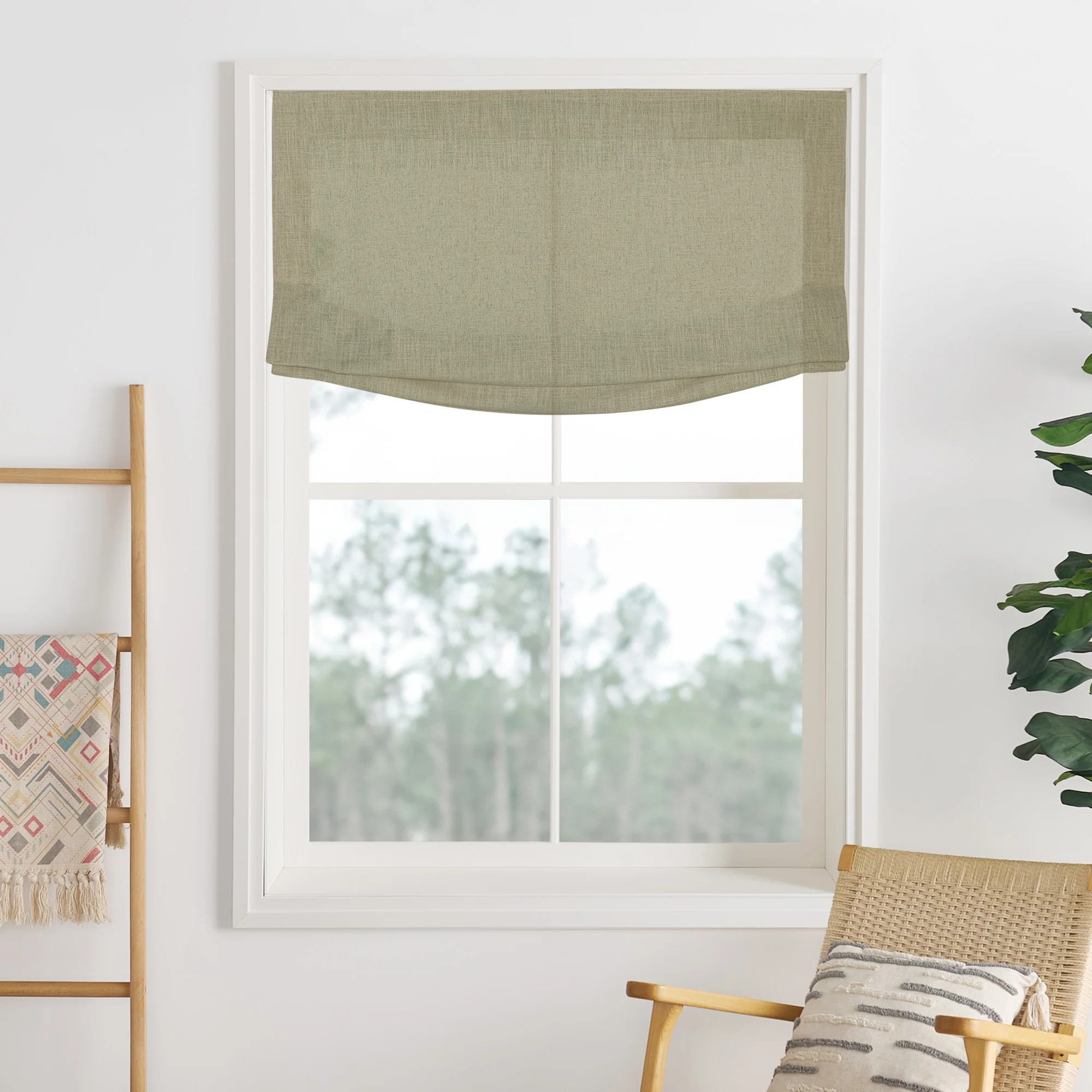 Lily Linen Roman Shades & Blinds | Relaxed - Image 41