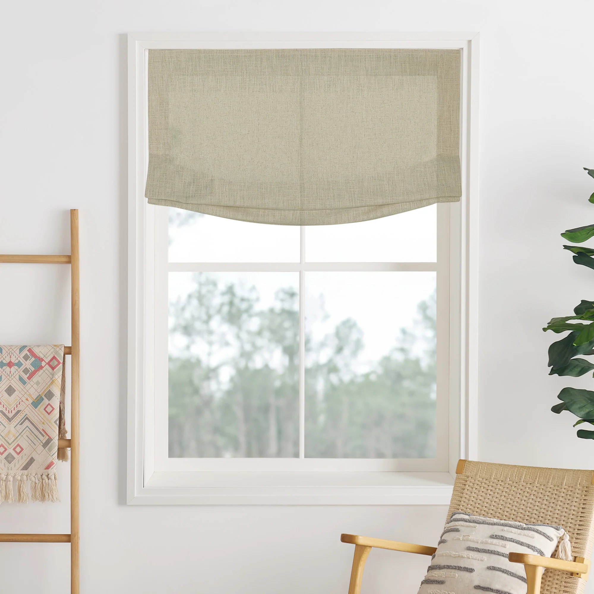 Lily Linen Roman Shades & Blinds | Relaxed - Image 42