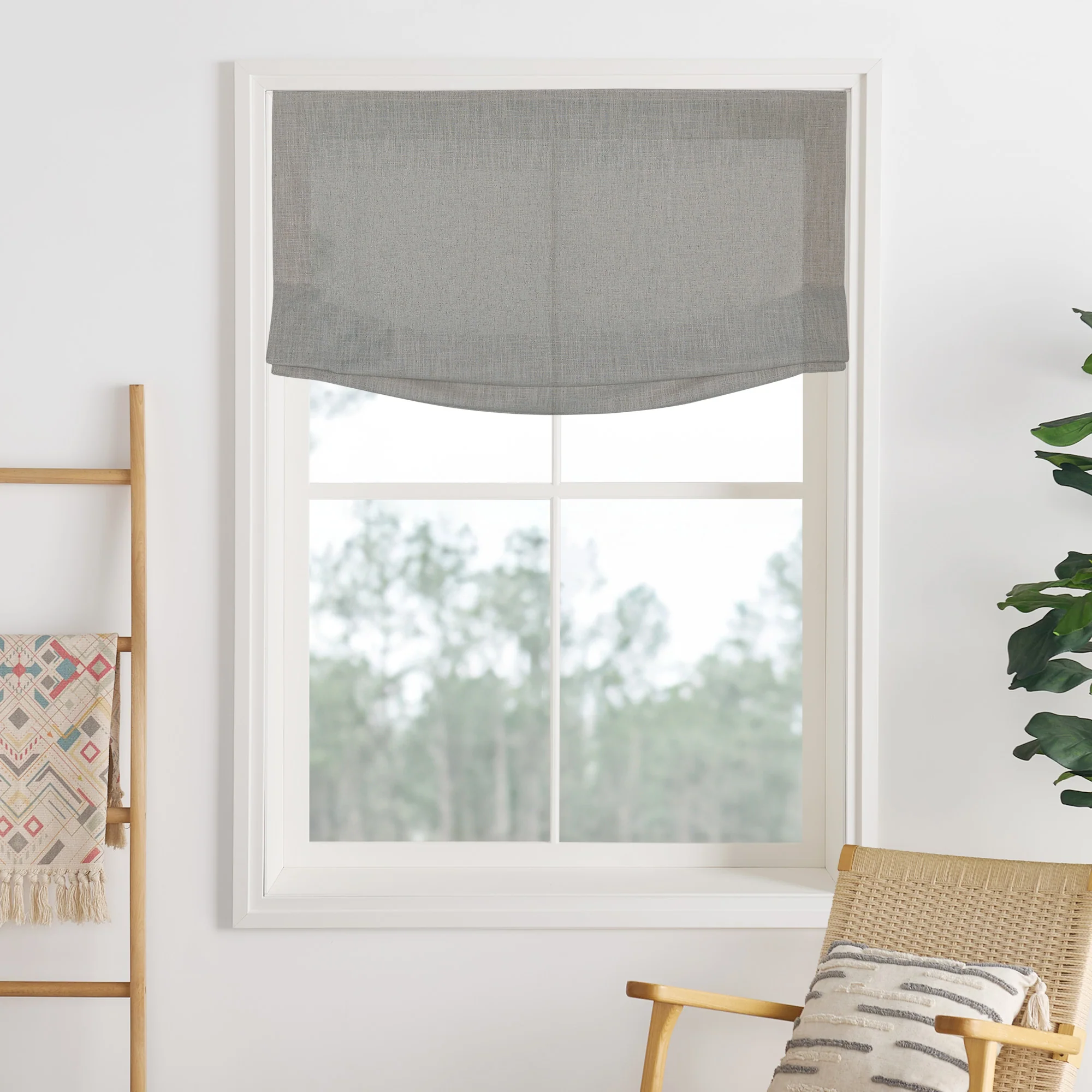 Lily Linen Roman Shades & Blinds | Relaxed - Image 43