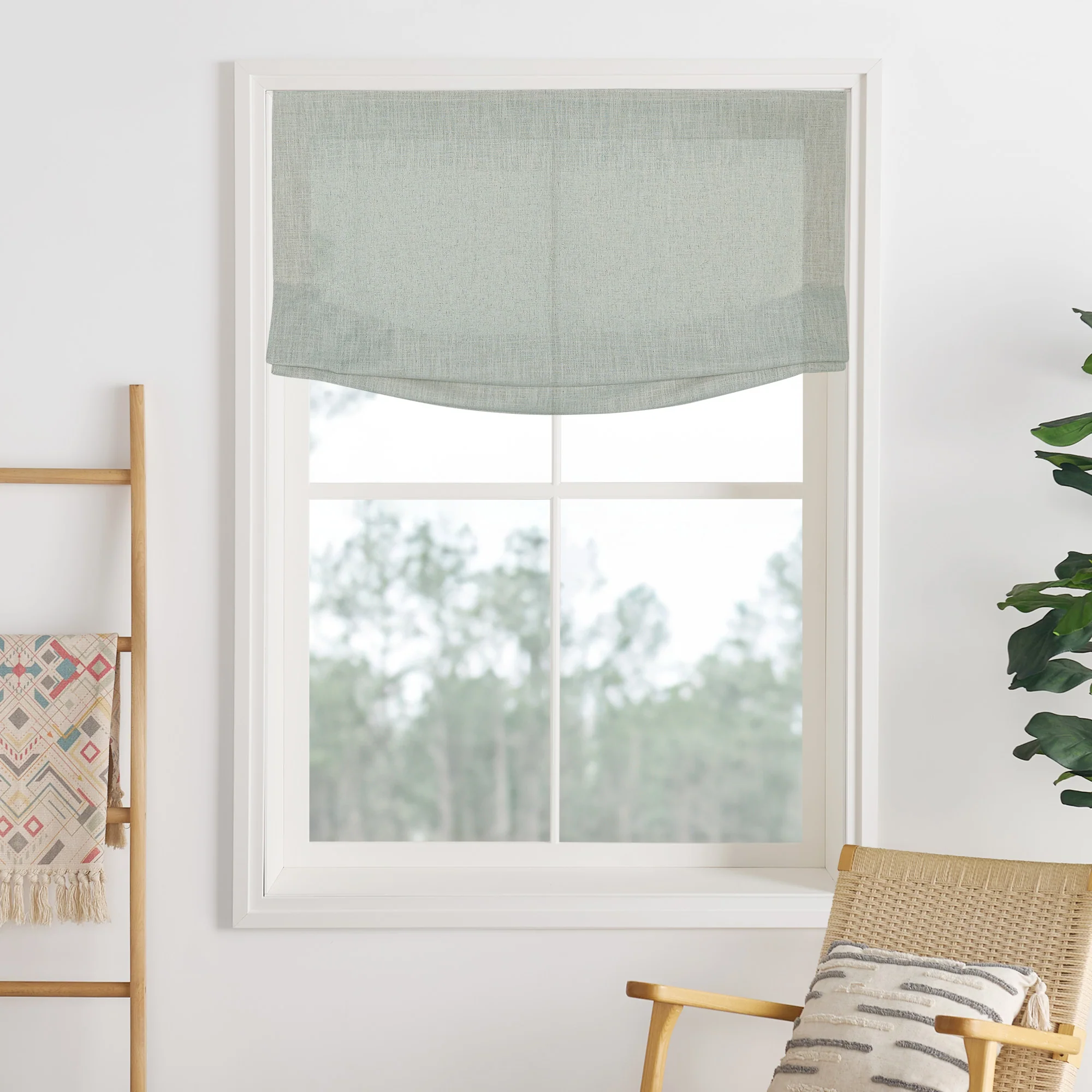 Lily Linen Roman Shades & Blinds | Relaxed - Image 44