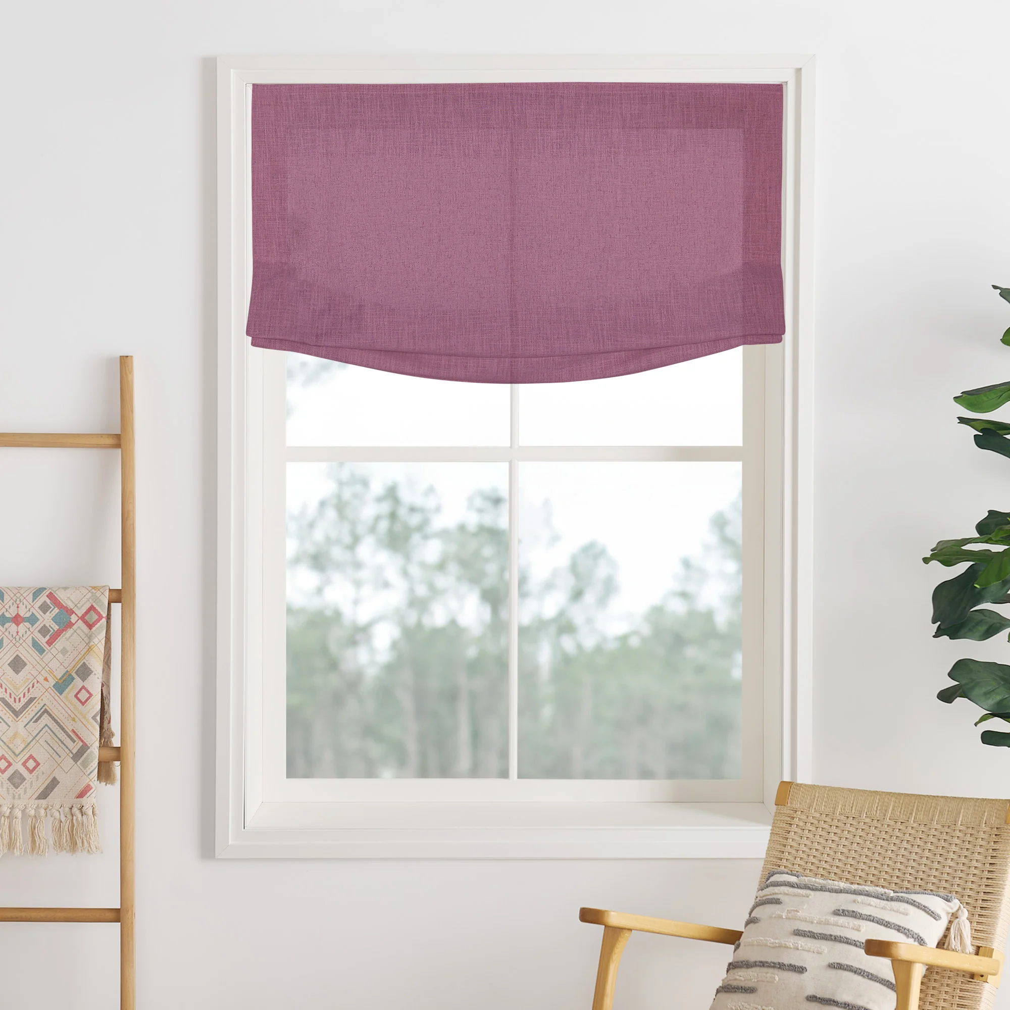 Lily Linen Roman Shades & Blinds | Relaxed - Image 47