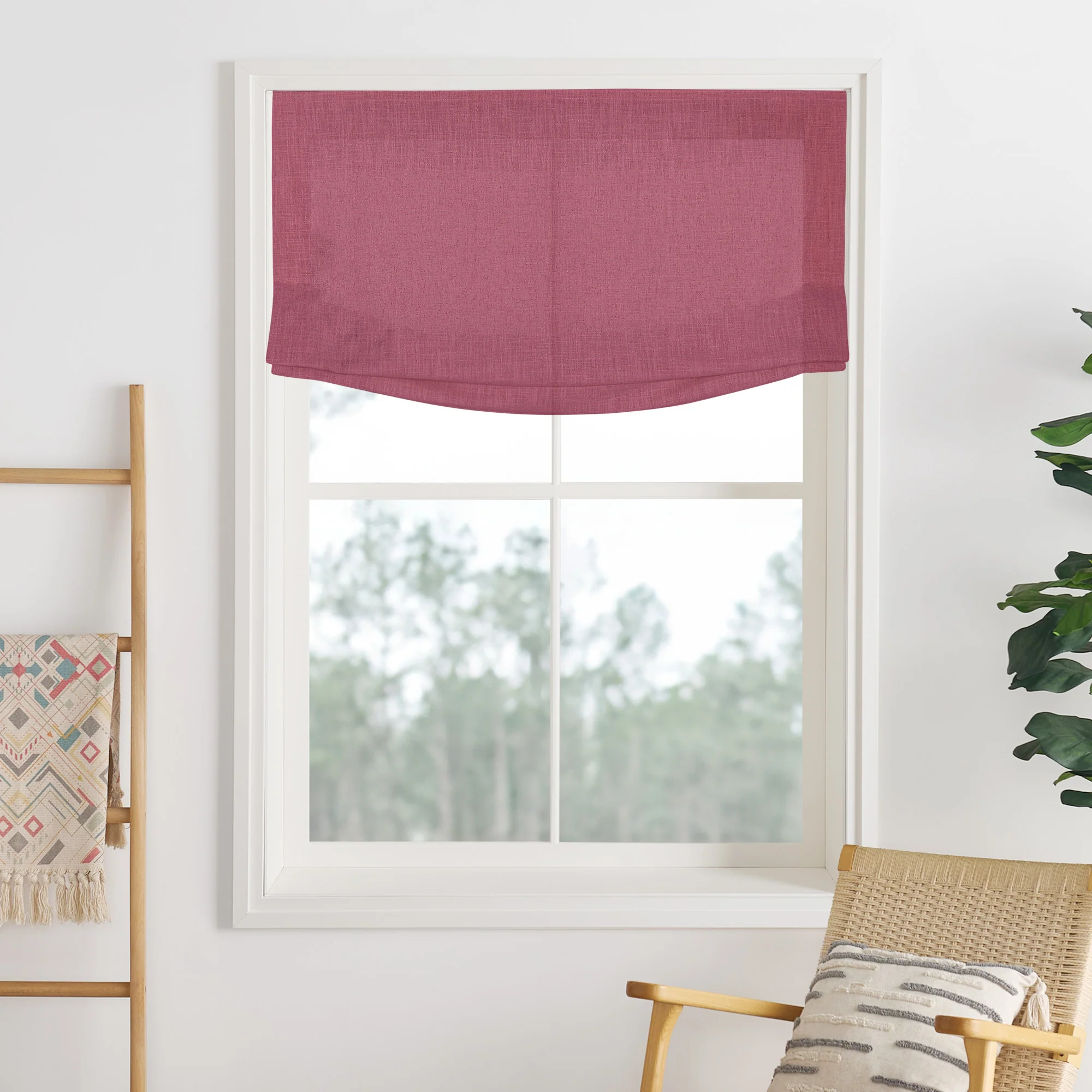 Lily Linen Roman Shades & Blinds | Relaxed - Image 48