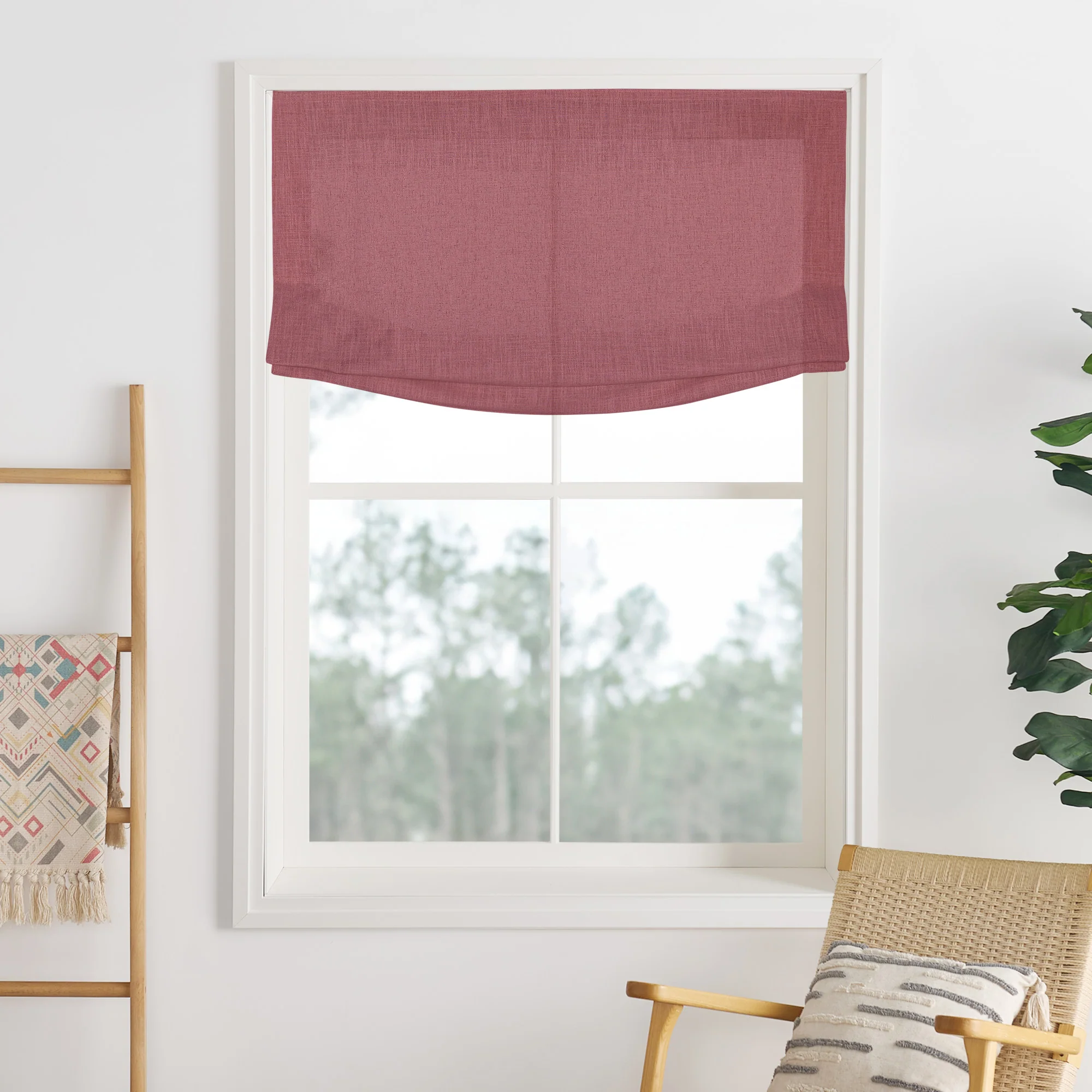 Lily Linen Roman Shades & Blinds | Relaxed - Image 49