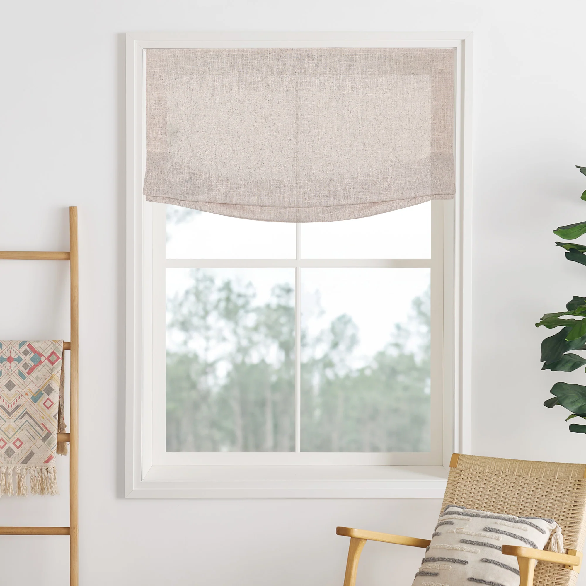 Lily Linen Roman Shades & Blinds | Relaxed - Image 53