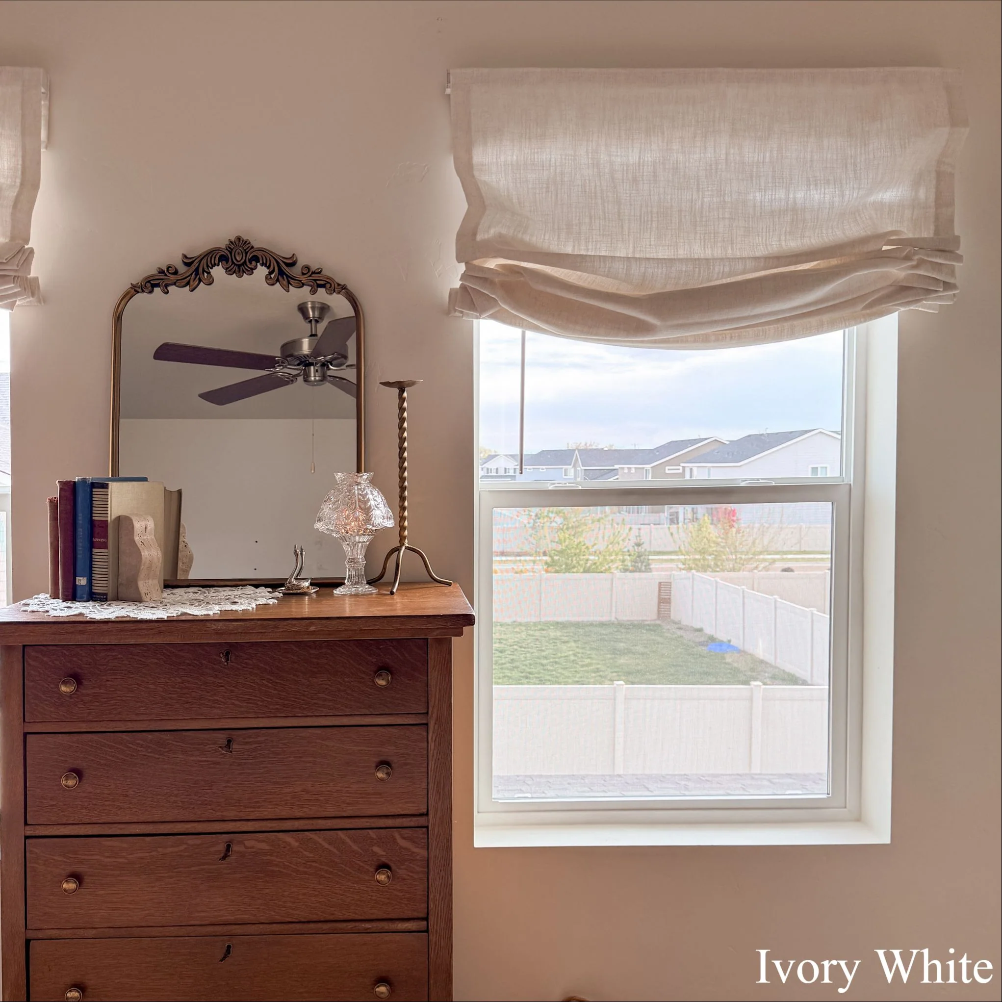 Lily Linen Roman Shades & Blinds | Relaxed - Image 8