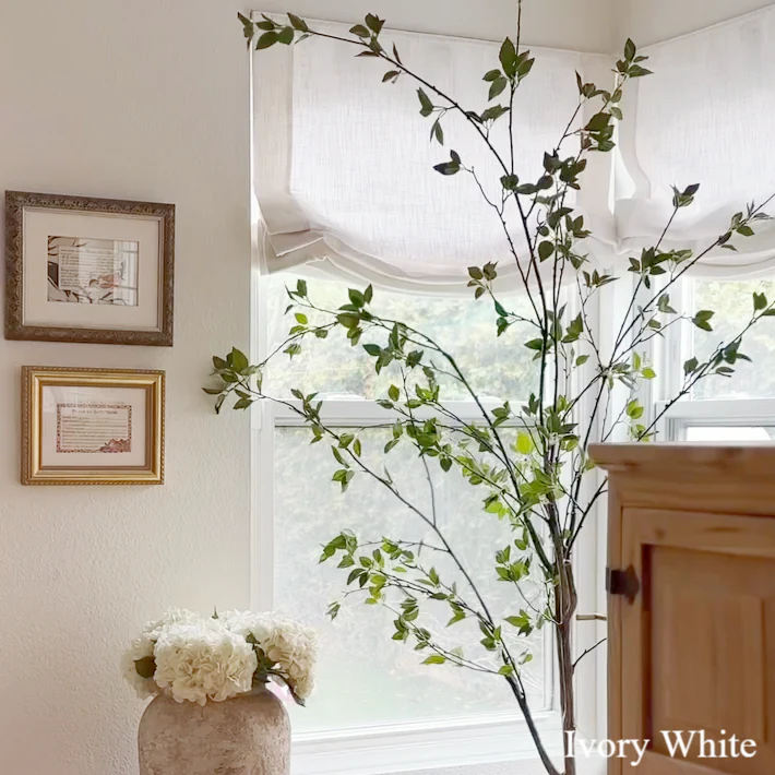 Lily Linen Roman Shades & Blinds | Relaxed - Image 9