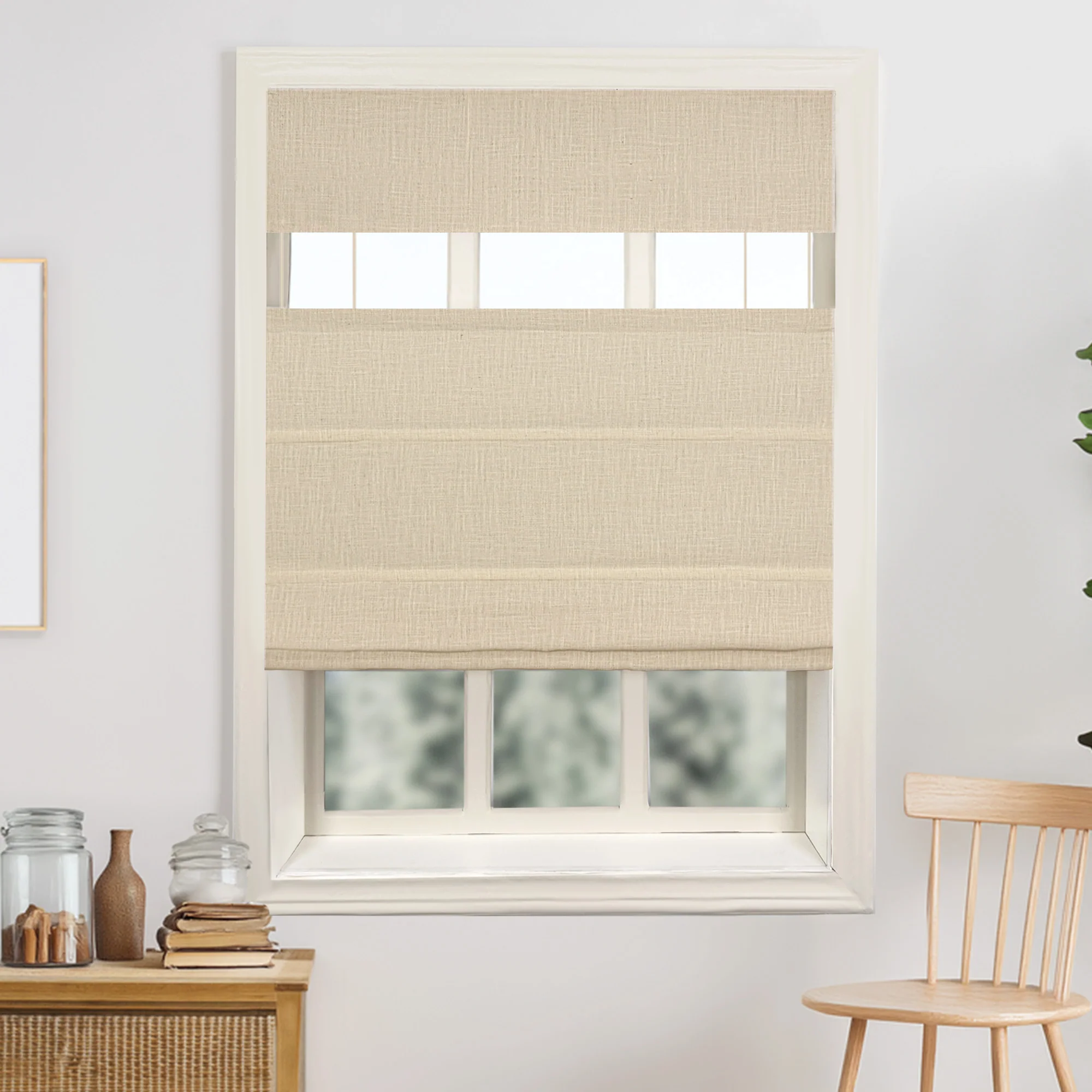 Lily Linen Roman Shades & Blinds | Top Down Bottom Up - Image 10