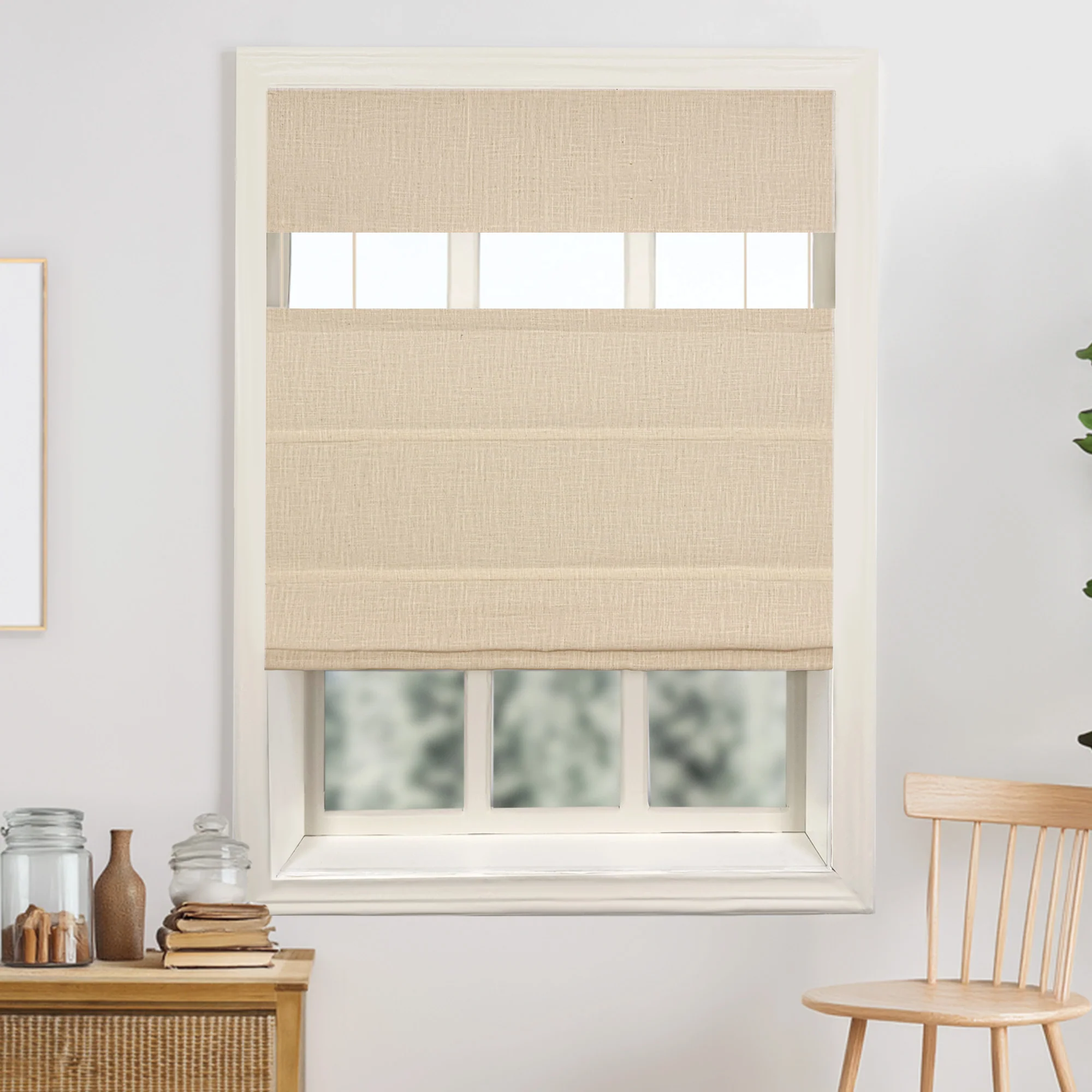 Lily Linen Roman Shades & Blinds | Top Down Bottom Up - Image 12
