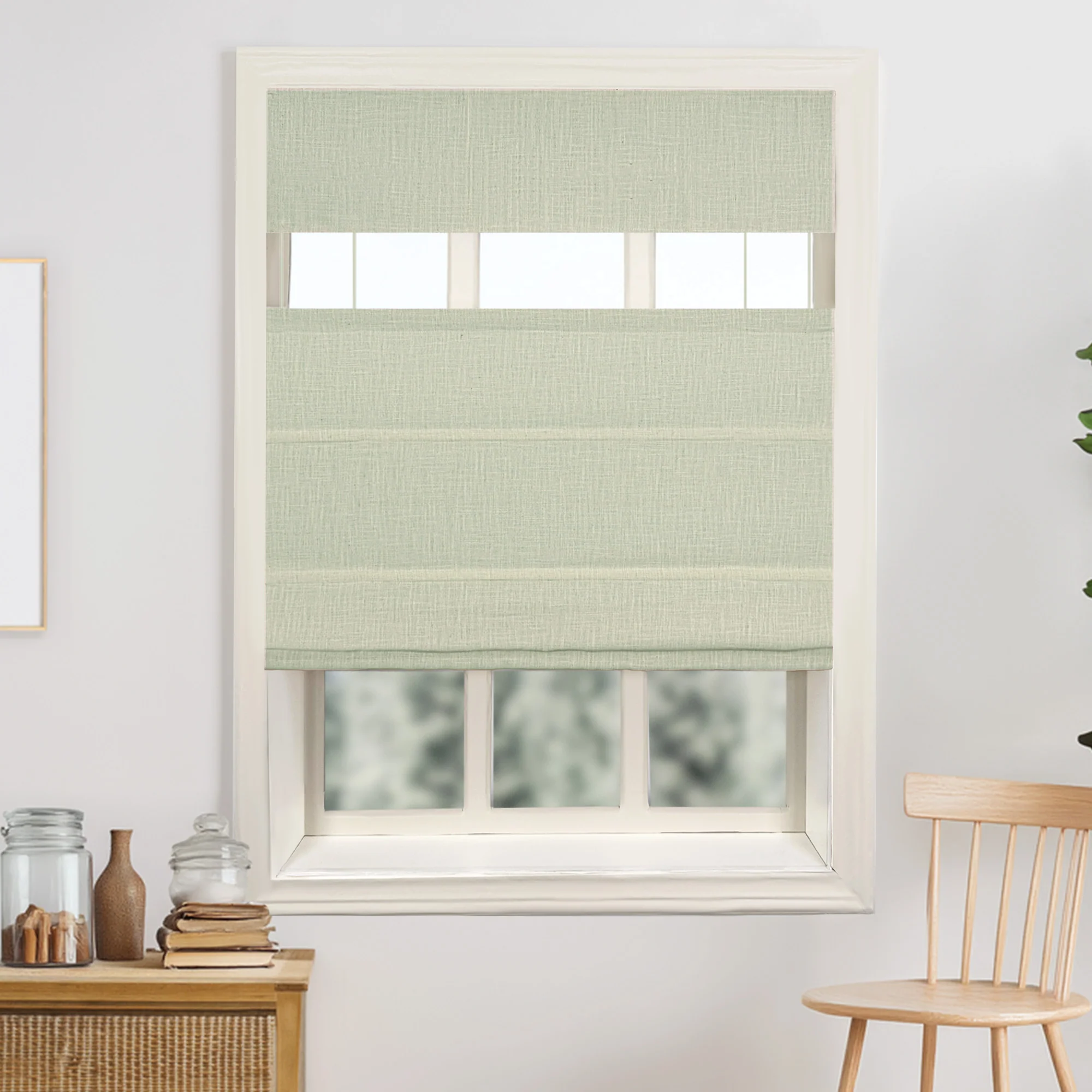 Lily Linen Roman Shades & Blinds | Top Down Bottom Up - Image 16