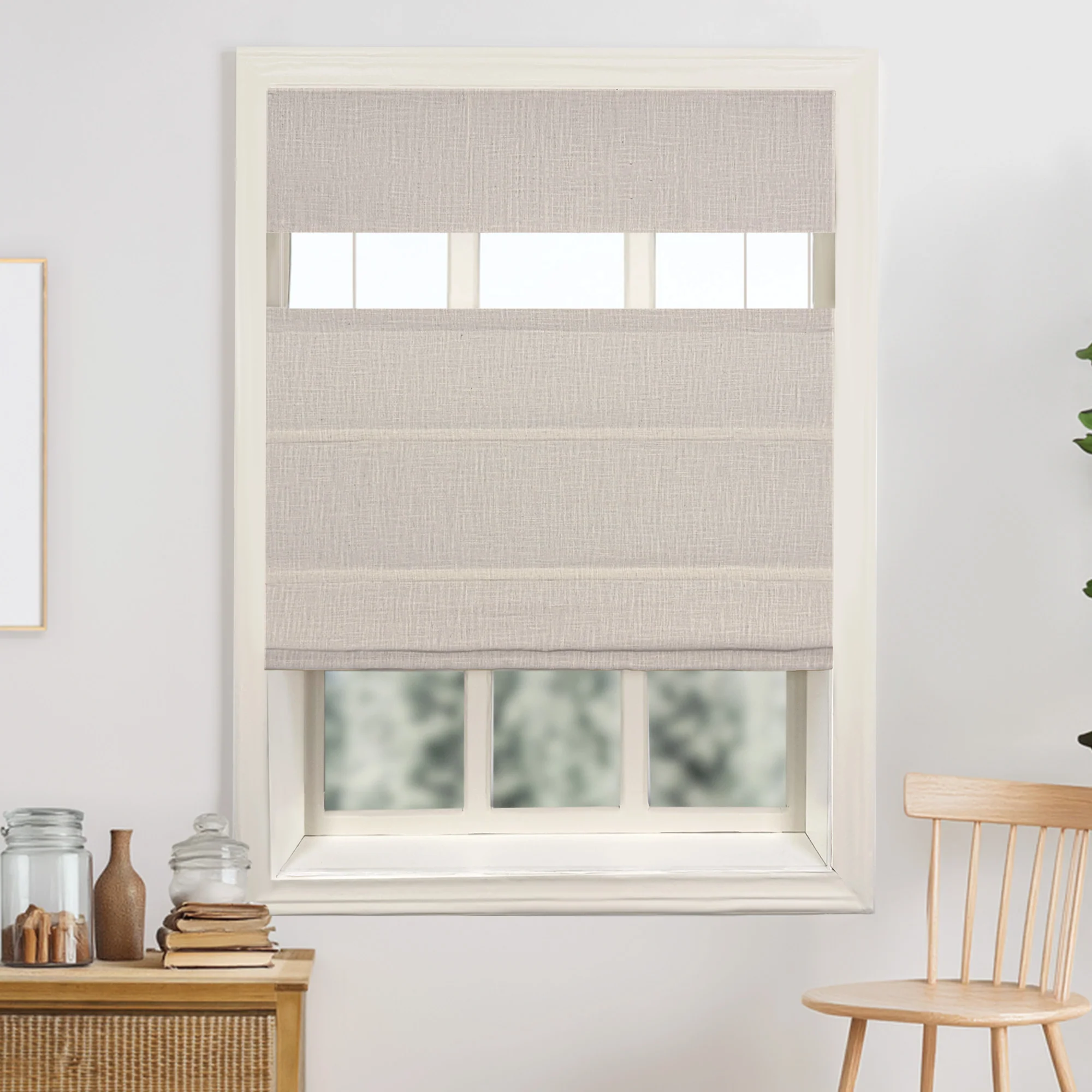 Lily Linen Roman Shades & Blinds | Top Down Bottom Up - Image 17