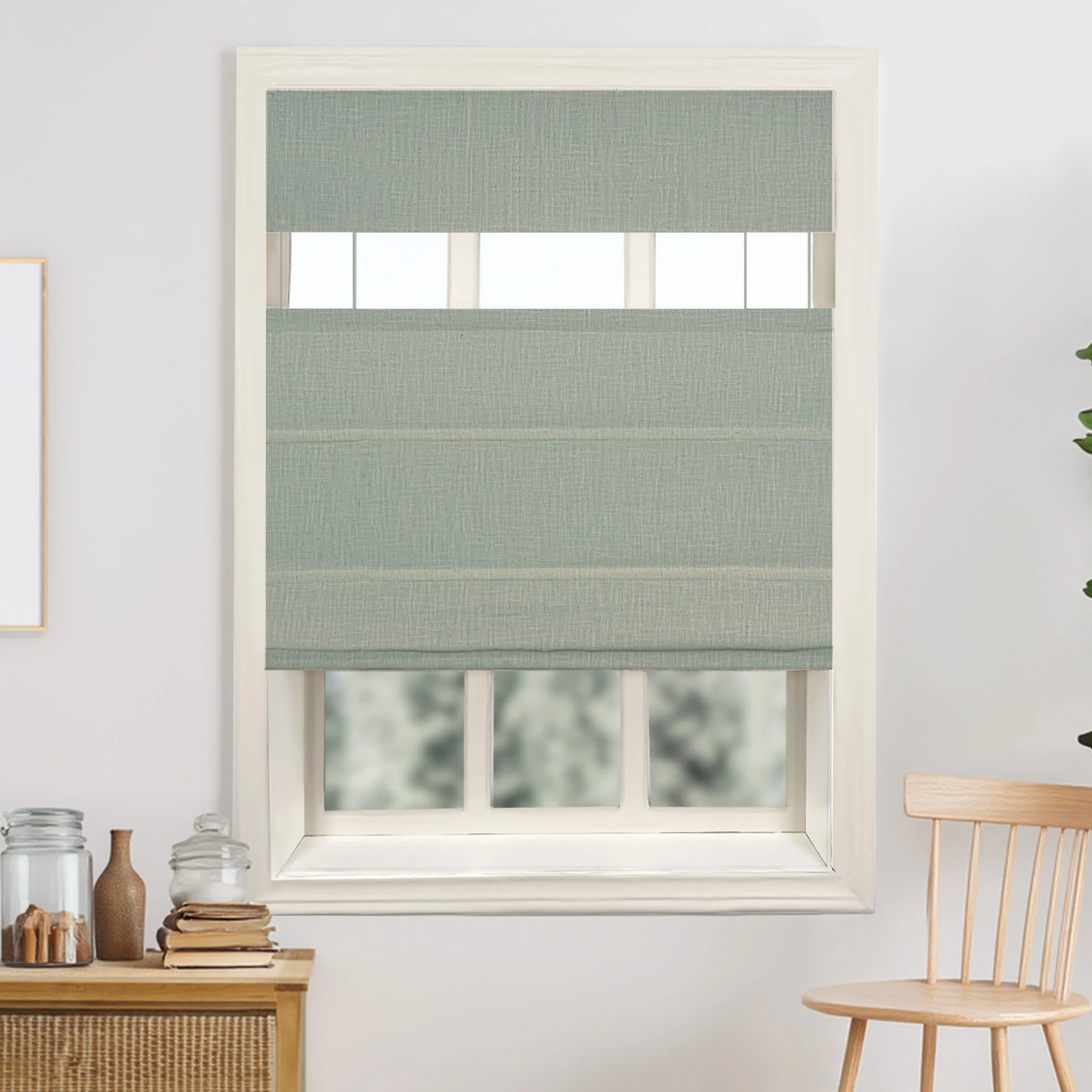 Lily Linen Roman Shades & Blinds | Top Down Bottom Up - Image 22